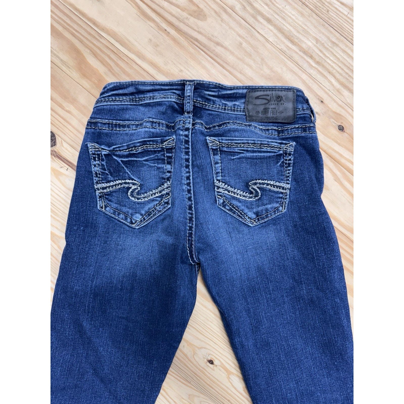 Silver Jeans Co. Silver Jeans Womens 25x29 Blue Denim Tuesday Slim Bootcut Size 25" / US 0 / IT 36 - 4 Thumbnail