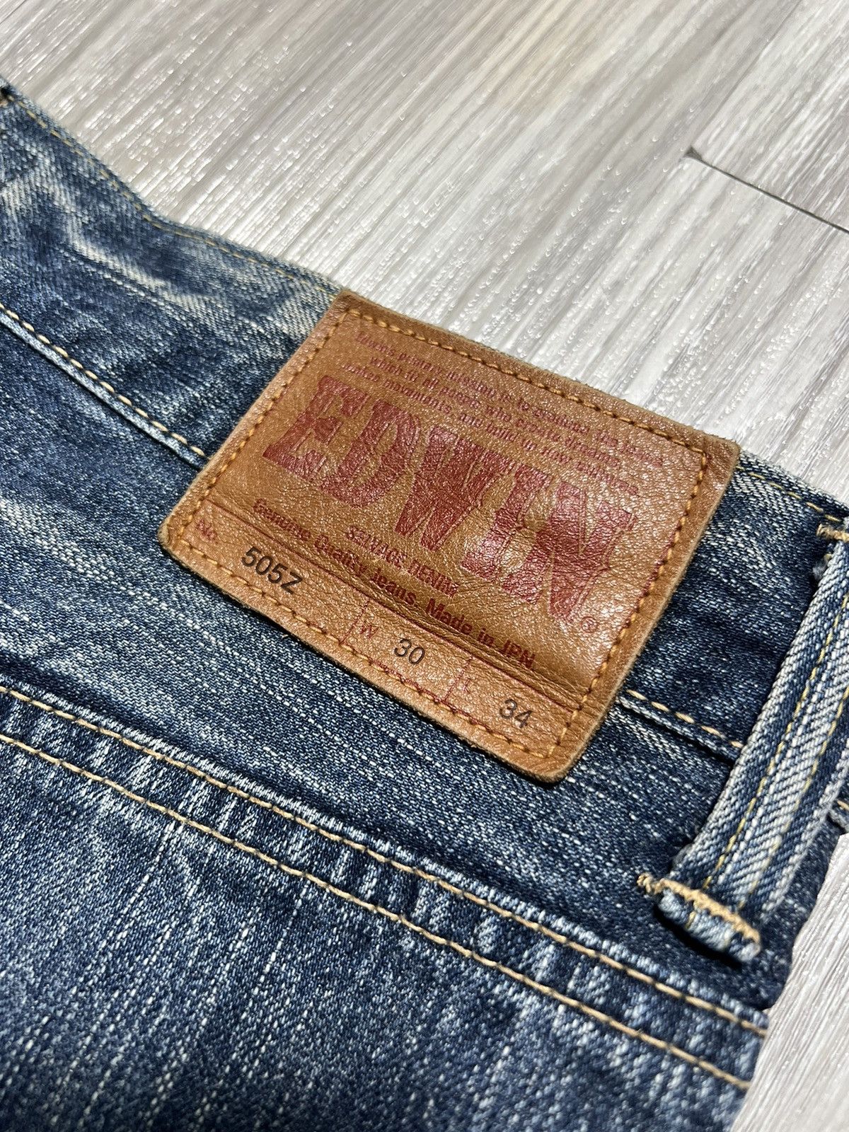Edwin 90's Edwin Selvedge Denim Pants 505Z Size US 34 / EU 50 - 10 Thumbnail