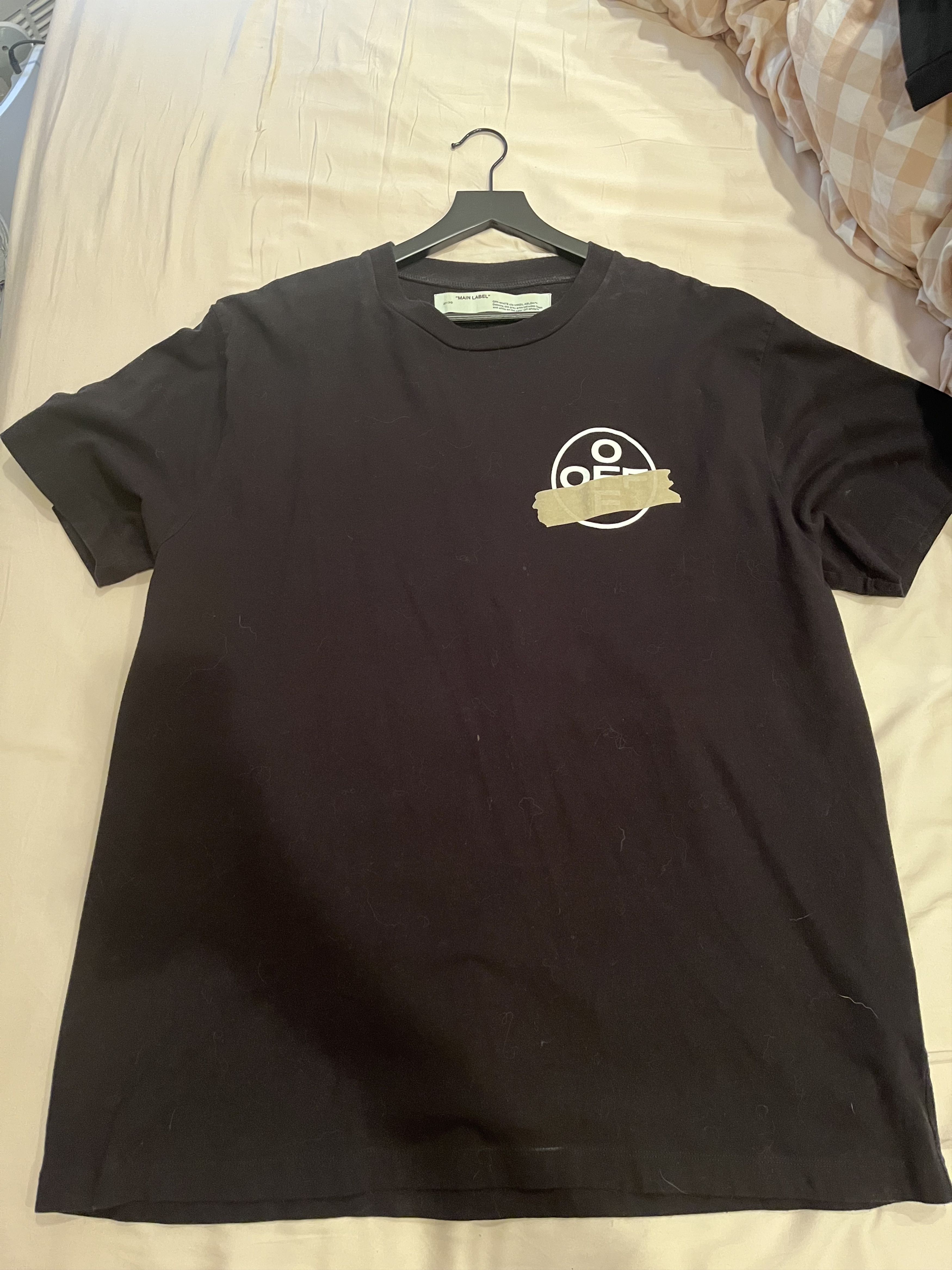 Off-White Off-White Tape T Shirt Size US S / EU 44-46 / 1 - 1 Thumbnail