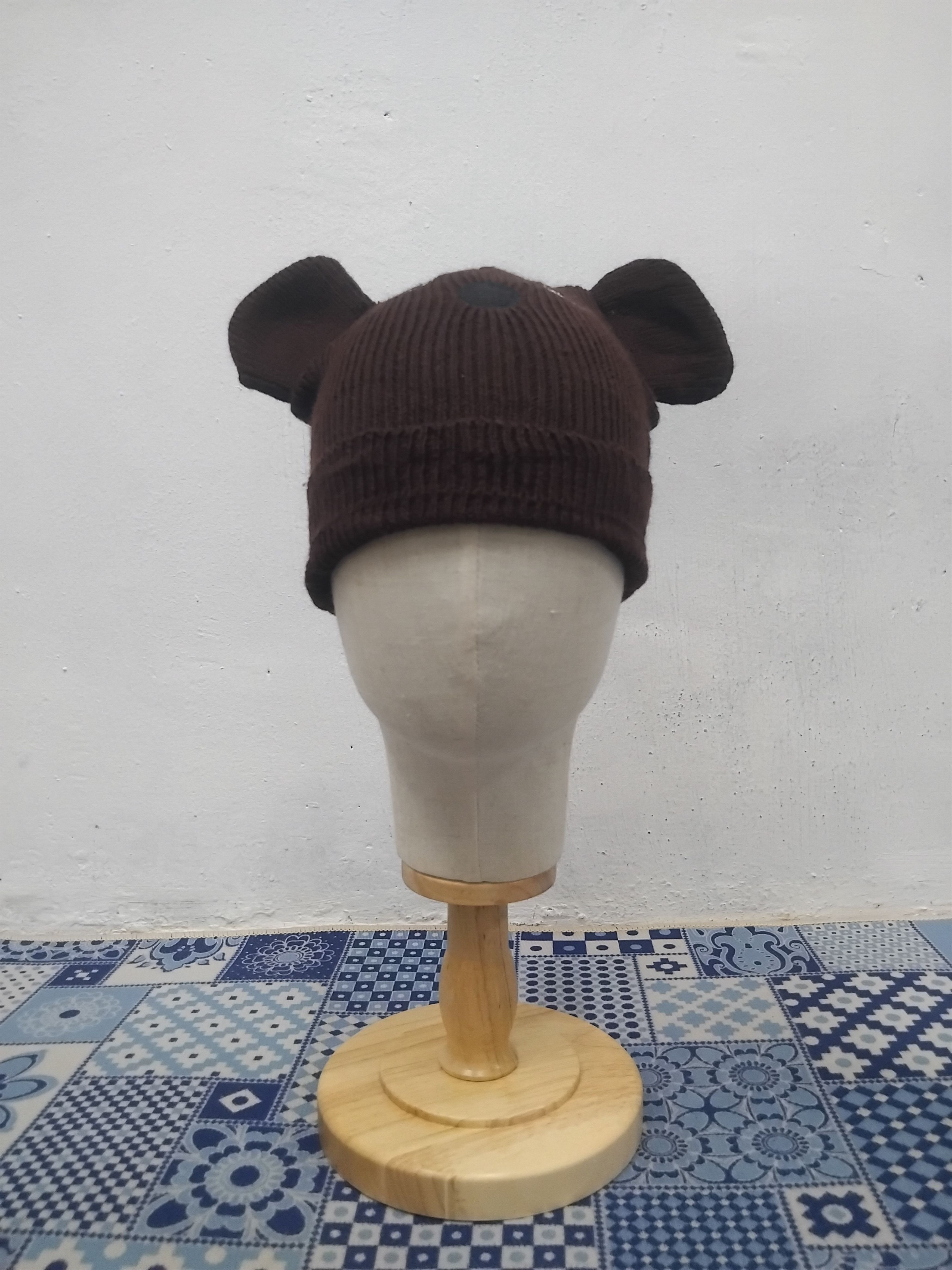 Japanese Brand 💥Bear chocolate colour beanie Size ONE SIZE - 4 Thumbnail