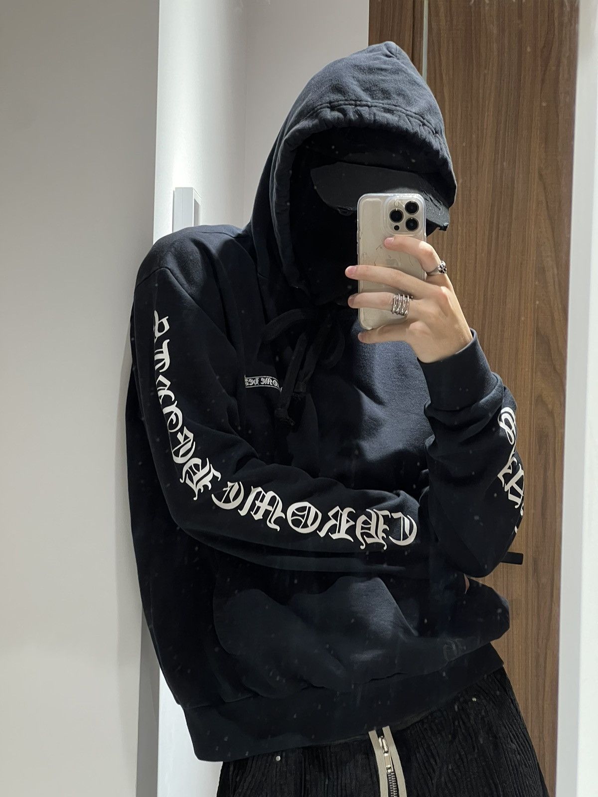 Chrome Hearts 🚨 Chrome Hearts scroll logo dark blue Hoodie Late 1990's Size US M / EU 48-50 / 2 - 14 Thumbnail