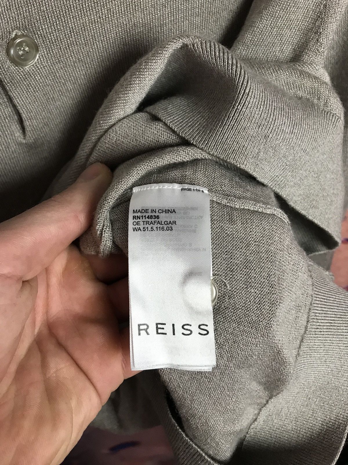 Reiss Reiss luxury streetwear sweater Size US S / EU 44-46 / 1 - 4 Thumbnail
