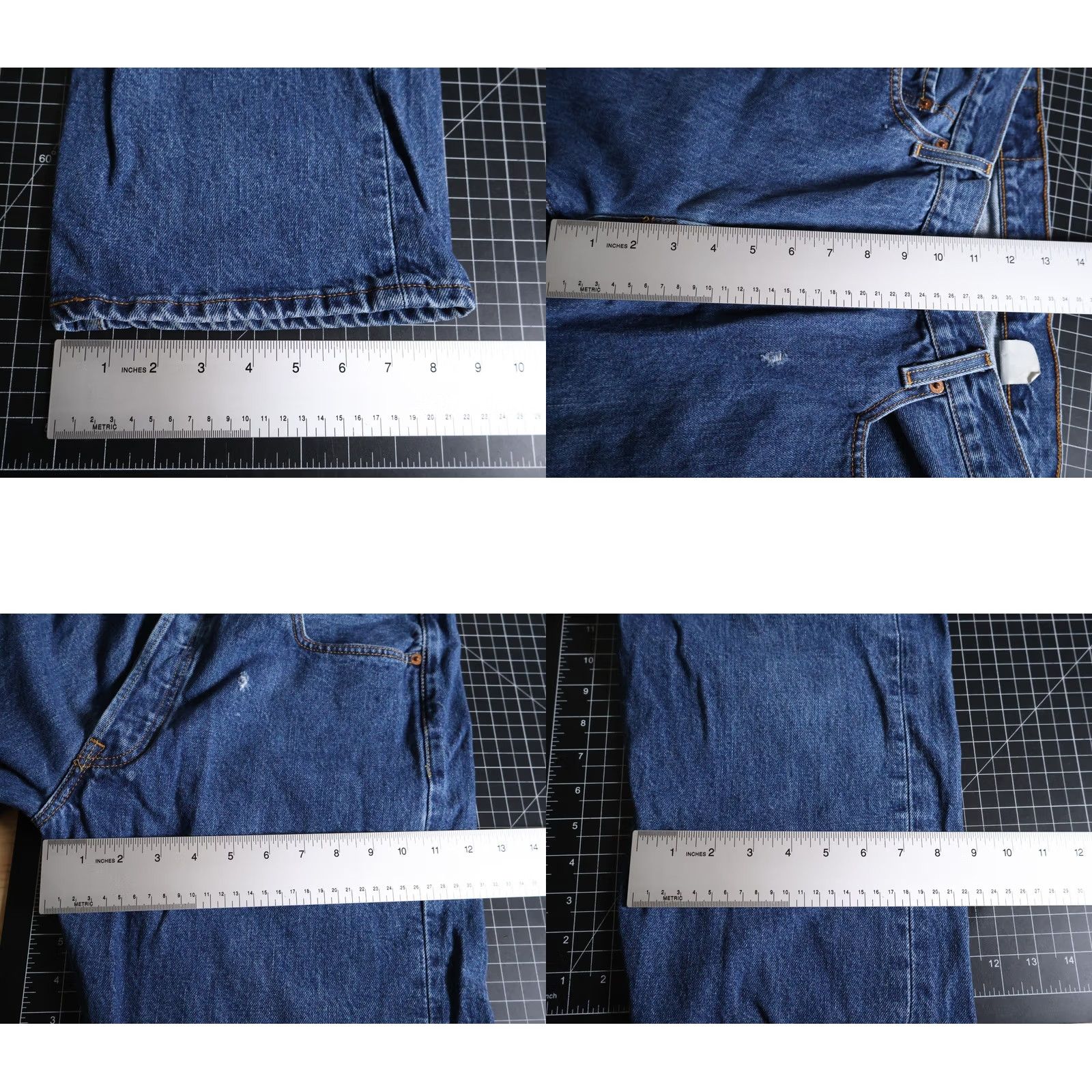 Levi's VINTAGE Levi's Jeans 501 XX Denim Button Fly Straight 34 x 29 Men 90s Blue Size US 34 / EU 50 - 8 Thumbnail