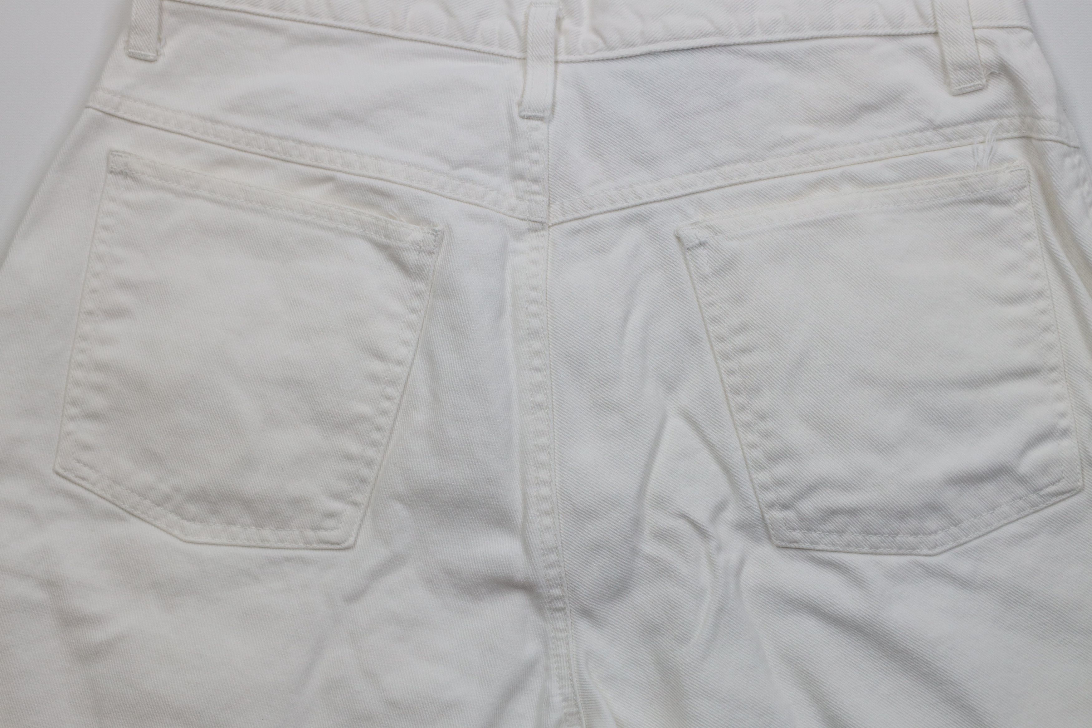 Vintage Vintage 90s Streetwear Denim Jean Shorts Jorts White Cotton Size 36" / US 14 / IT 50 - 10 Thumbnail