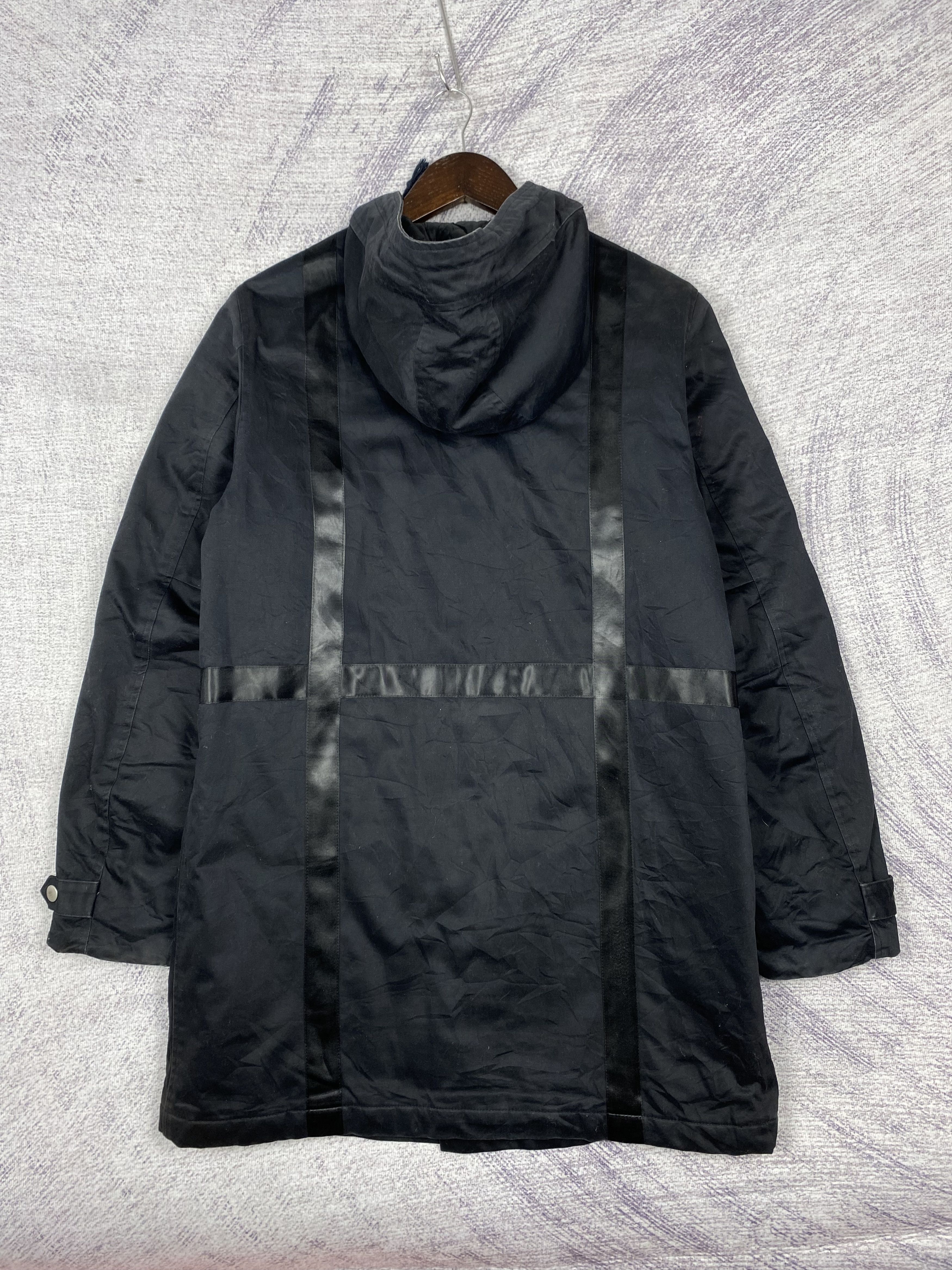 New Balance Vintage New Balance Black Hooded Satin-Trim Jacket Size US M / EU 48-50 / 2 - 5 Thumbnail