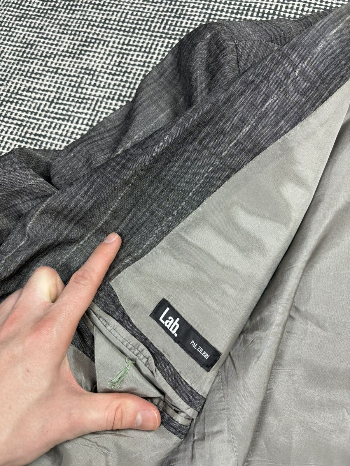 Pal Zileri Pal Zileri lab wool checkered suit set blazer jacket pants Size 44R - 6 Thumbnail
