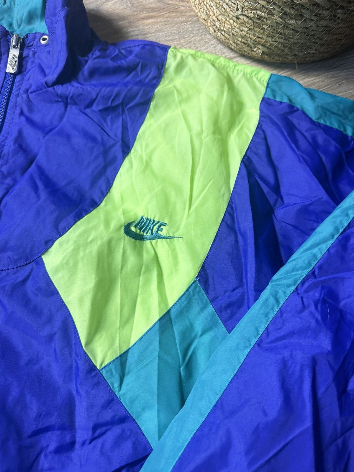 Nike × Nike ACG × Vintage 80s 90s Nike Vintage Nylon Windbreaker Big Logo Size US S / EU 44-46 / 1 - 4 Thumbnail