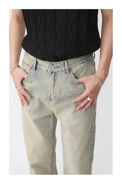 Other Men's vintage washed distressed simple jeans Size US 32 / EU 48 - 5 Thumbnail