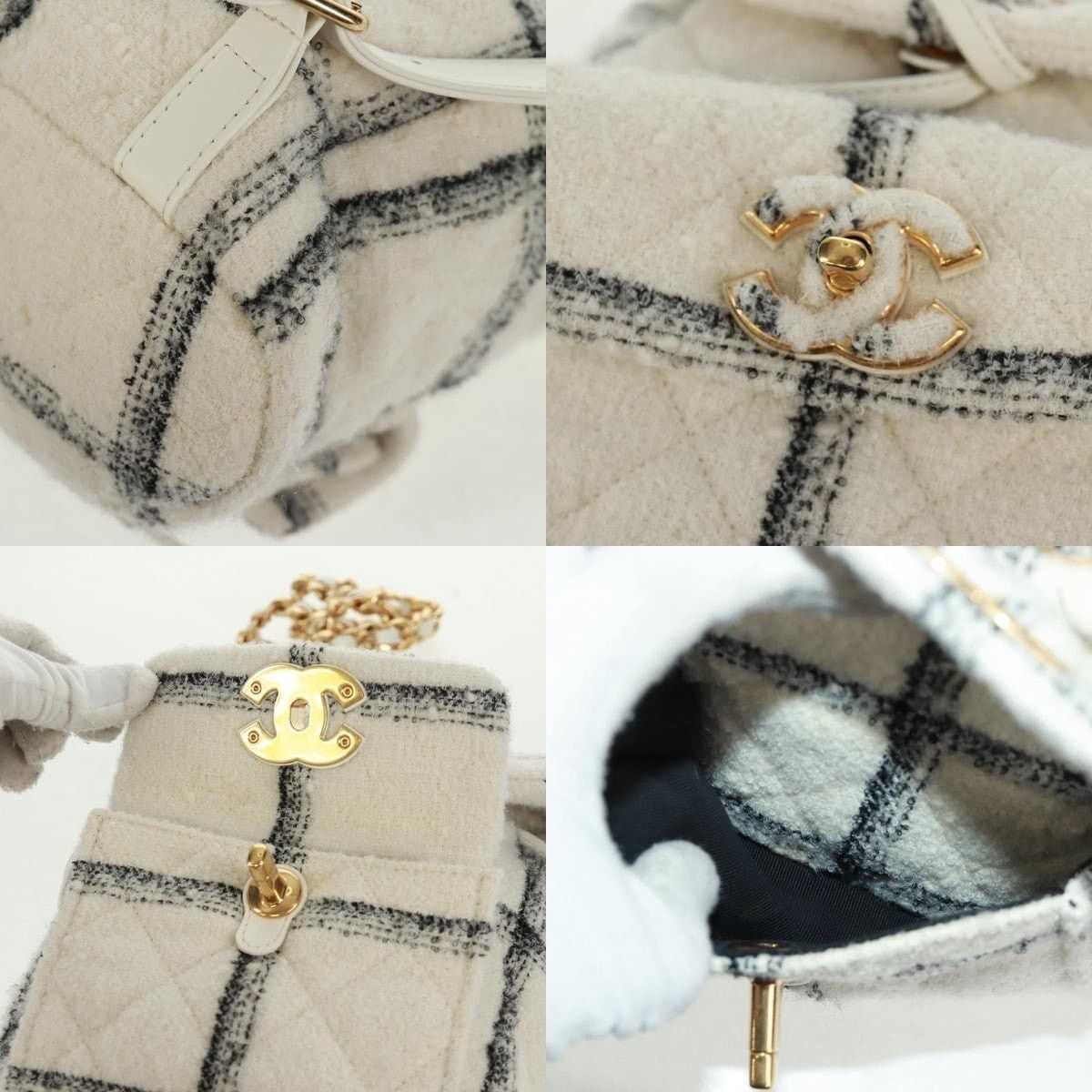 Chanel Chanel Tweed Backpack Size ONE SIZE - 7 Thumbnail