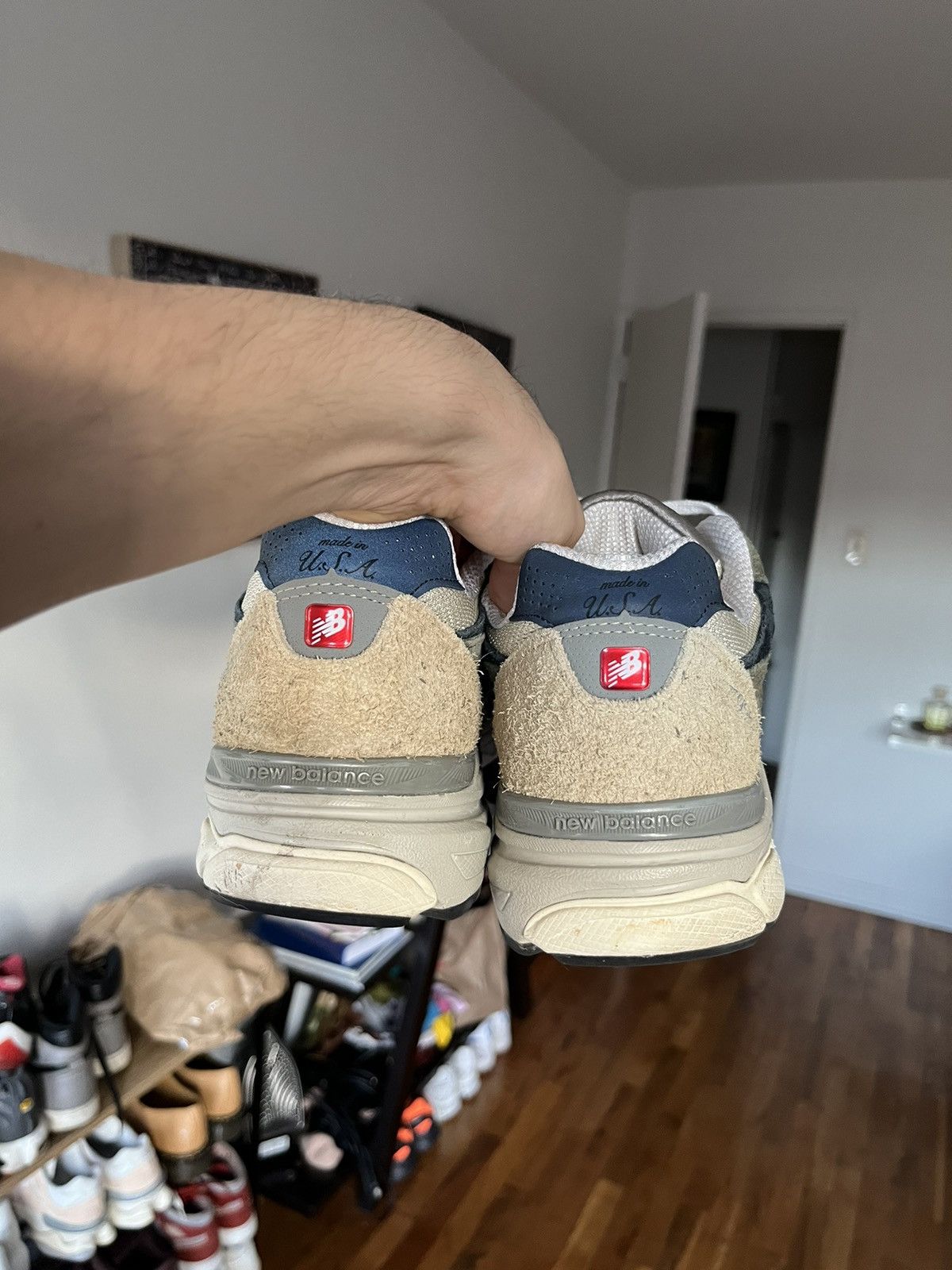 New Balance New Balance 990 v3 teddy santis grey khaki tan Size US 11.5 / EU 44-45 - 4 Thumbnail