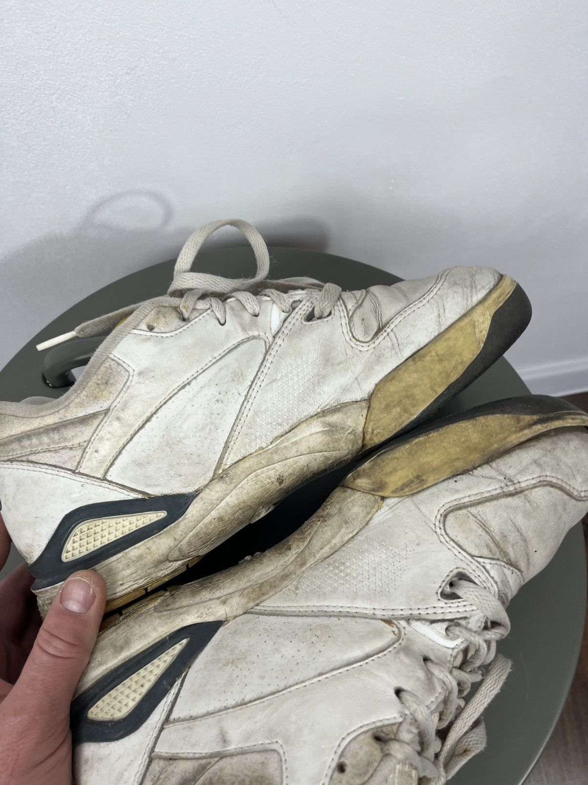 Reebok Vintage Reebok Classic Leather Sneakers White Yellow EU 43 Size US 9.5 / EU 42-43 - 14 Thumbnail