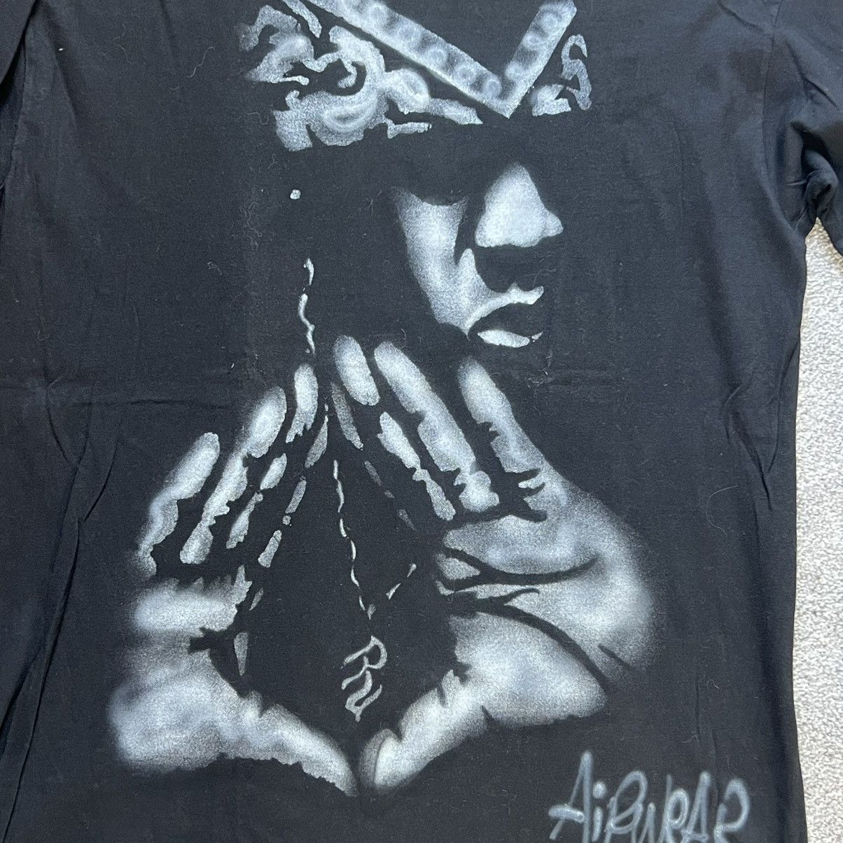 Other Vintage “AirWear” Airbrushed JayZ Size US XL / EU 56 / 4 - 2 Thumbnail