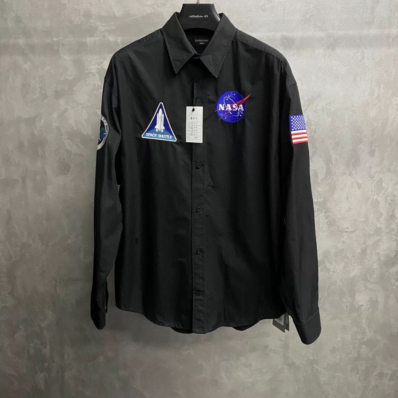 Balenciaga Balenciaga NASA Embroidery Logo Shirt Size US S / EU 44-46 / 1 - 1 Thumbnail