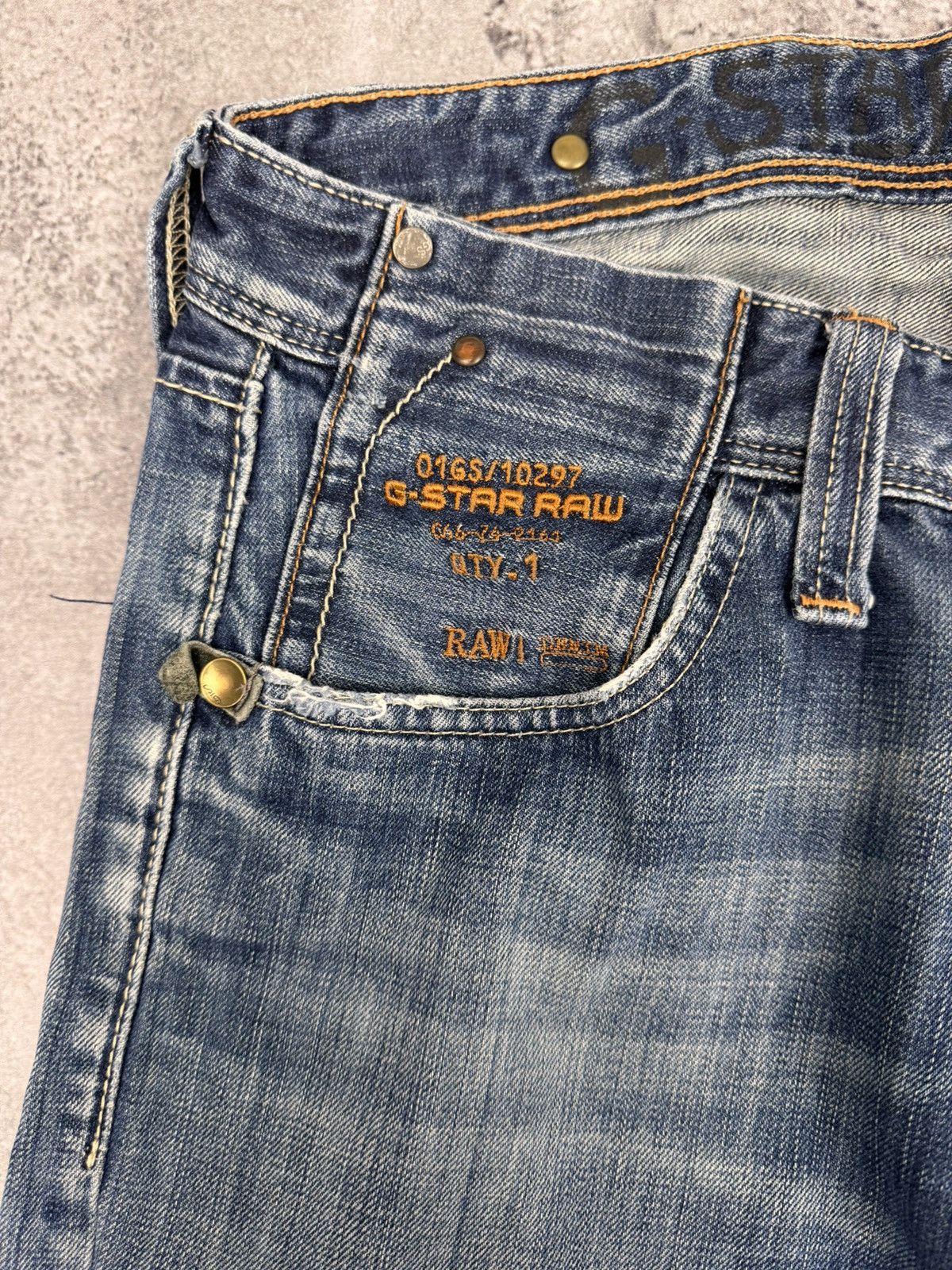 G-Star G-Star Raw Men Cotton Denim Jeans Blue Vintage Size W30 Size US 30 / EU 46 - 8 Thumbnail