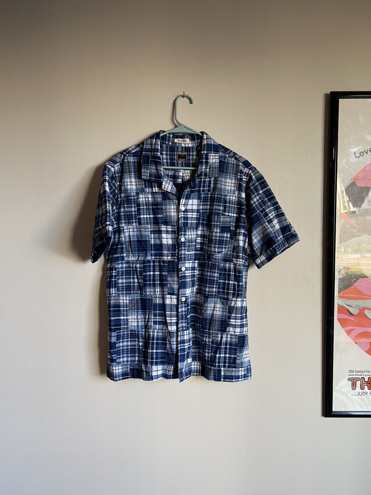 Todd Snyder Plaid patchwork camp collar shirt Size US L / EU 52-54 / 3 - 1 Thumbnail