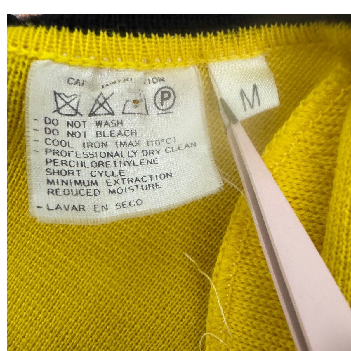 Emanuel Ungaro × Vintage Emanuel Ungaro vintage cardigan clueless yellow black size M Size M / US 6-8 / IT 42-44 - 7 Thumbnail