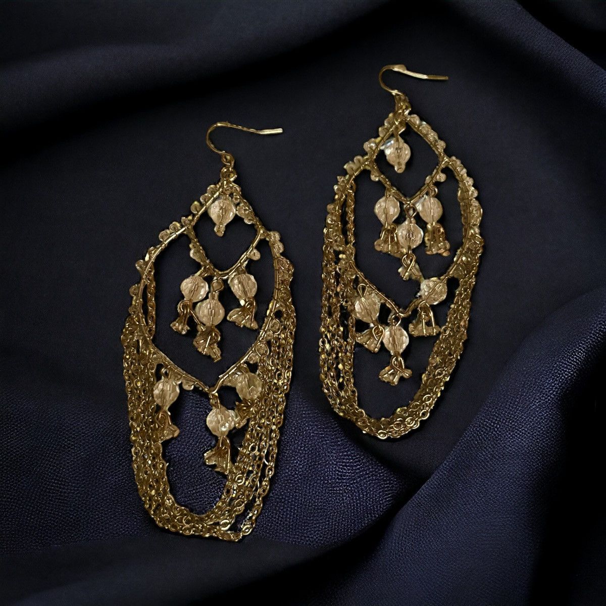 Macys M Style Lab chandelier chain earrings Size ONE SIZE - 2 Thumbnail
