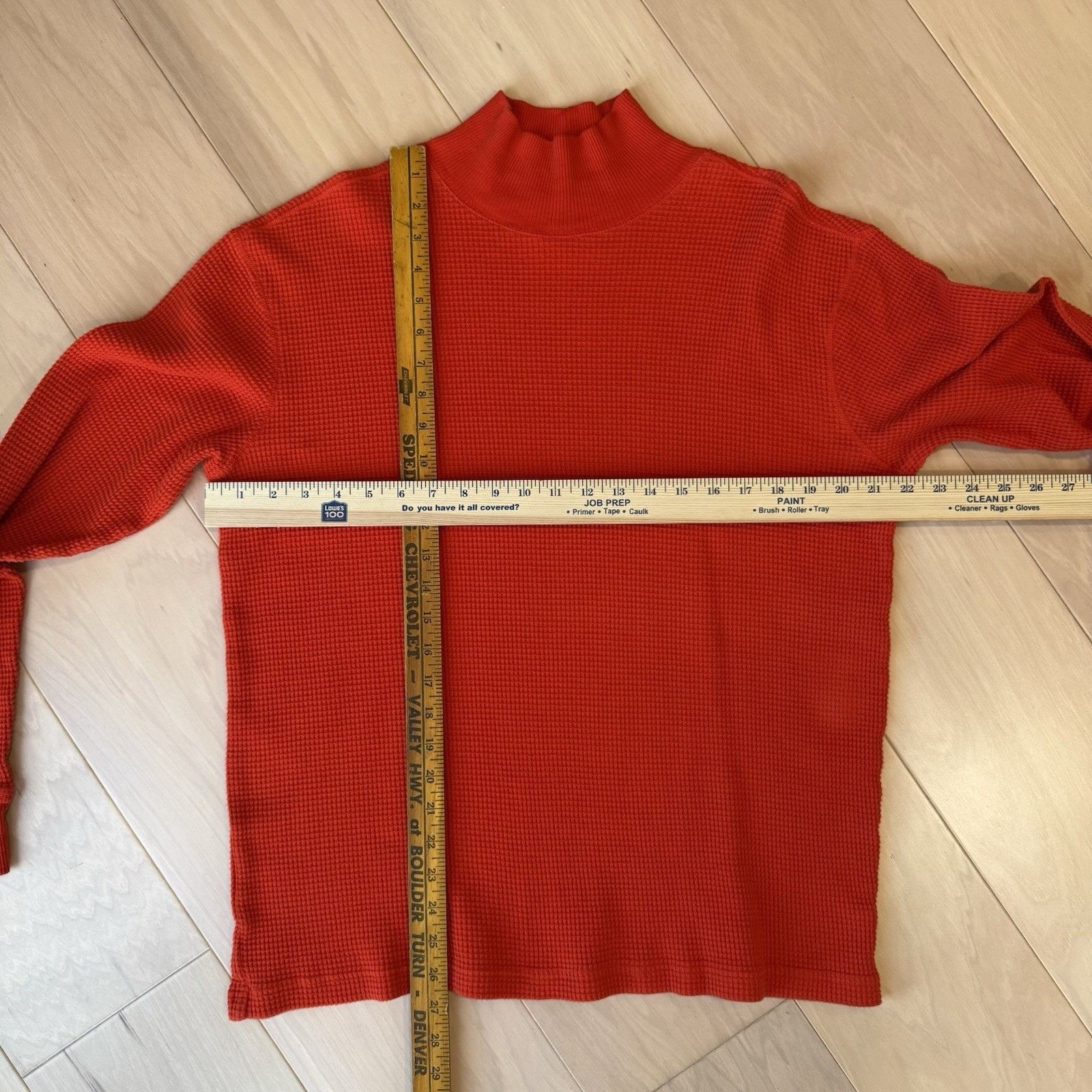 Polo Ralph Lauren Vintage Polo Ralph Lauren Thermal Shirt Large Red Orange Size US L / EU 52-54 / 3 - 3 Thumbnail