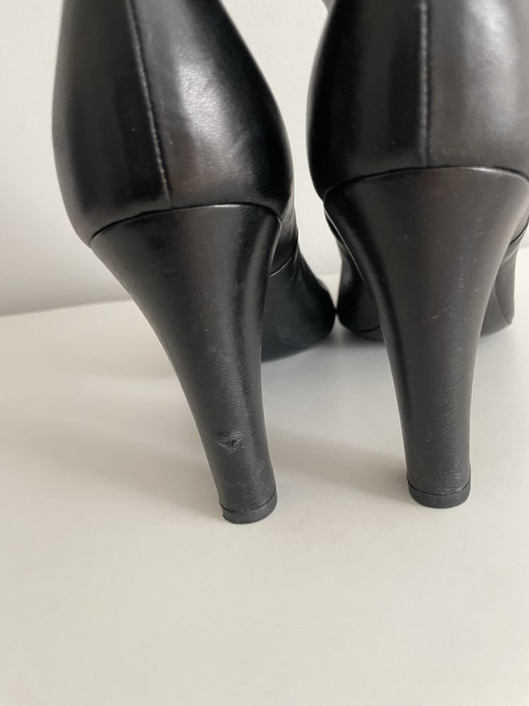 Yves Saint Laurent Yves Saint Laurent Zip Leather High Boots Size US 10.5 / IT 40.5 - 4 Thumbnail