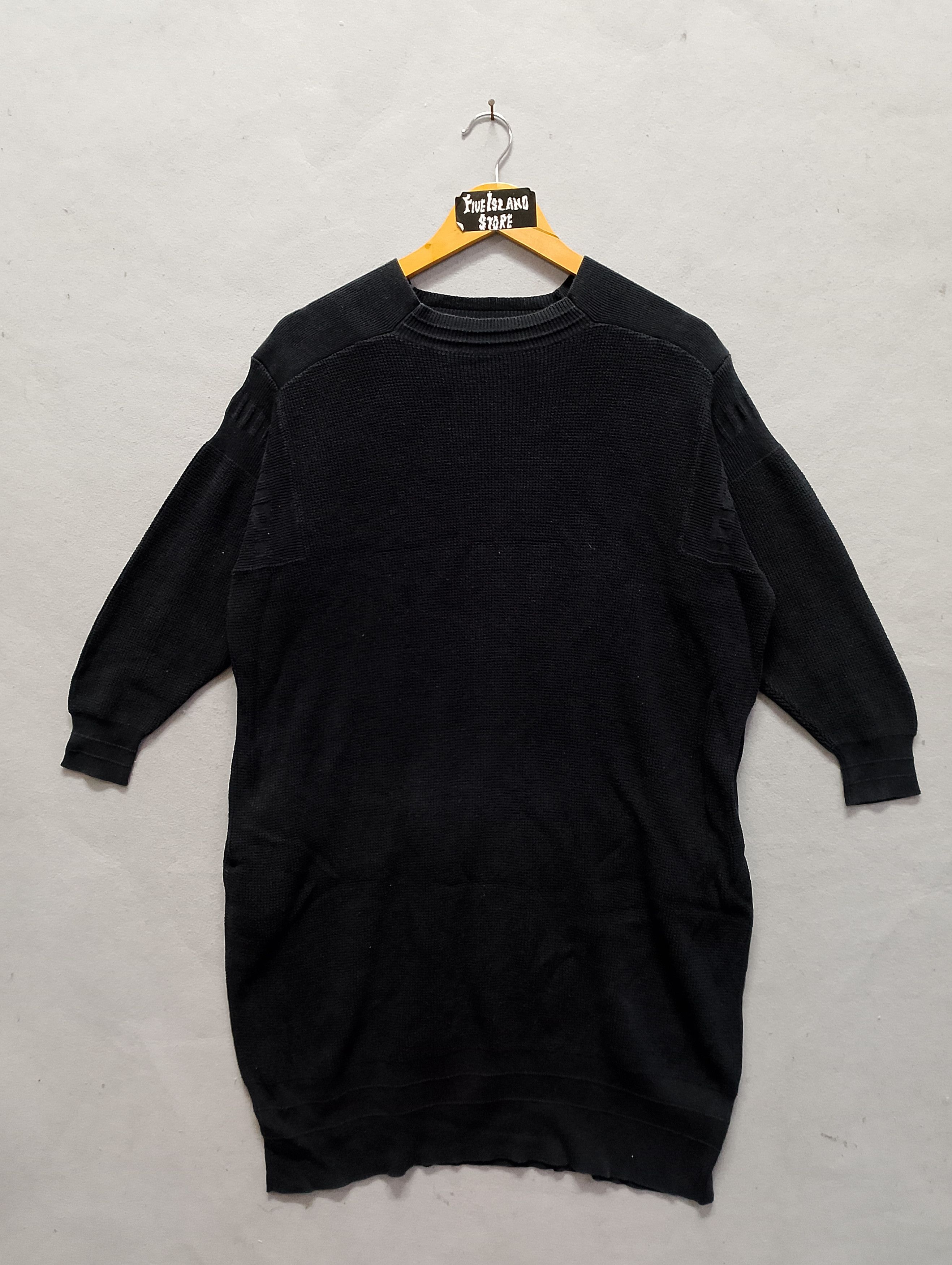mercibeaucoup mercibeaucoup Issey miyake Black Knit Sweater Size XL / US 12-14 / IT 48-50 - 2 Thumbnail
