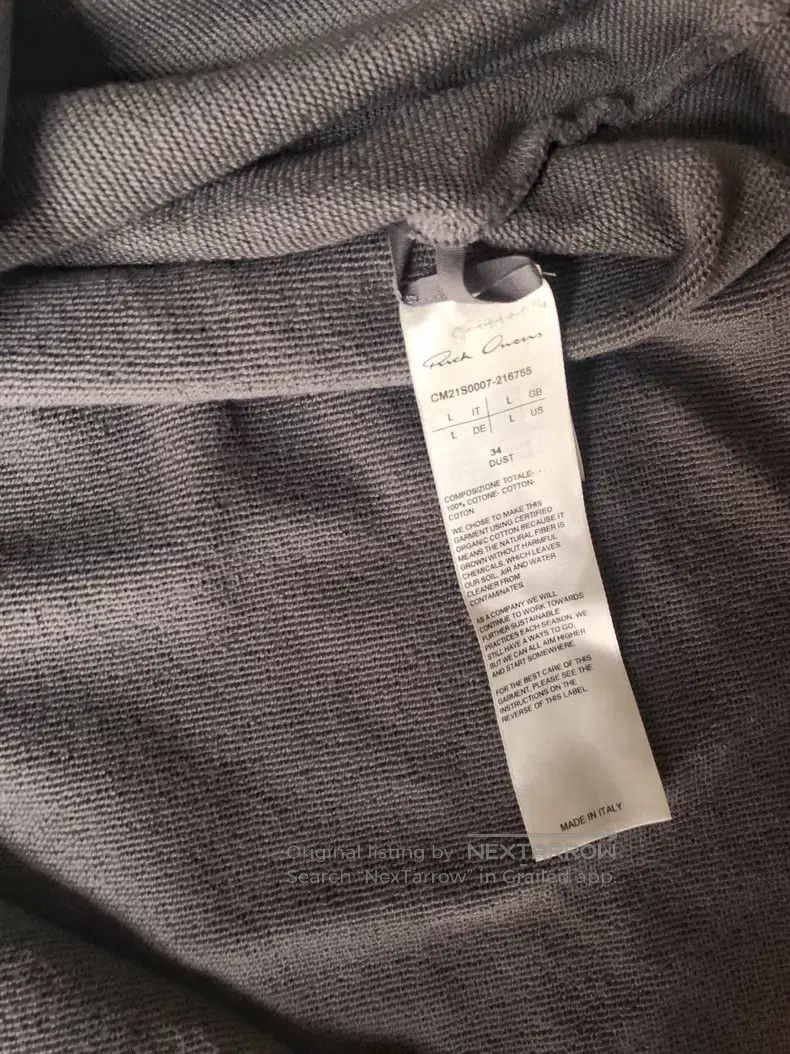 Rick Owens Rick Owens Champion Collaboration One-Piece Fashion Hoodie Size US L / EU 52-54 / 3 - 6 Thumbnail
