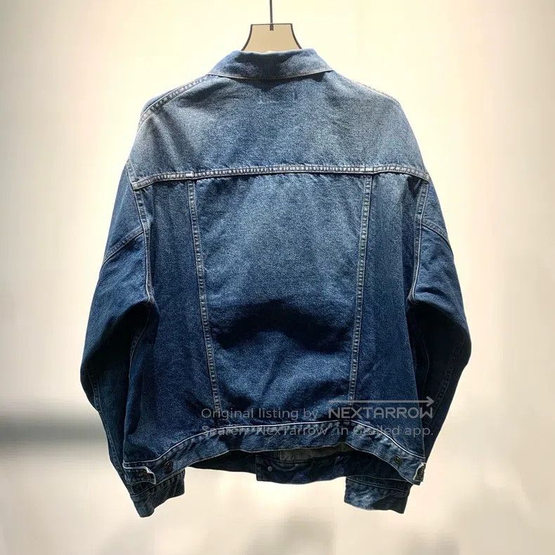 Balenciaga Balenciaga Logo Embroidered Denim Jacket Size US M / EU 48-50 / 2 - 7 Thumbnail