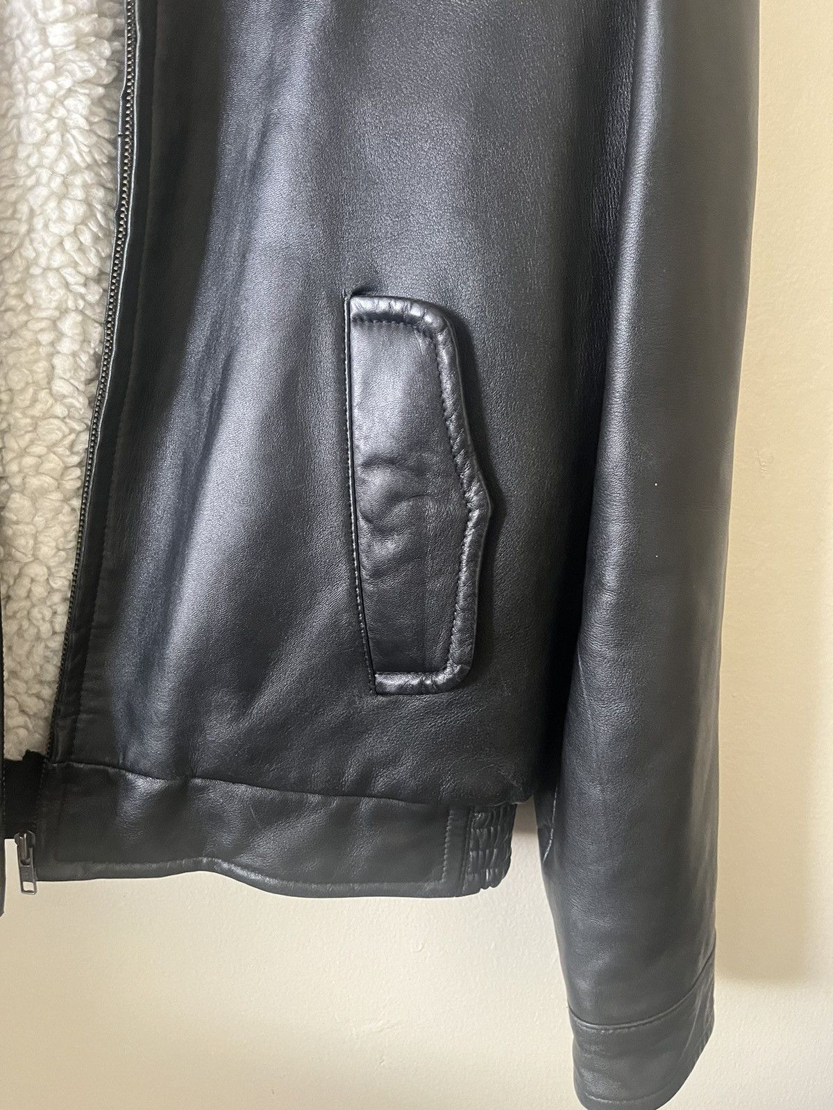 A.P.C. Sherpa Lined Leather Bomber Size US M / EU 48-50 / 2 - 3 Thumbnail