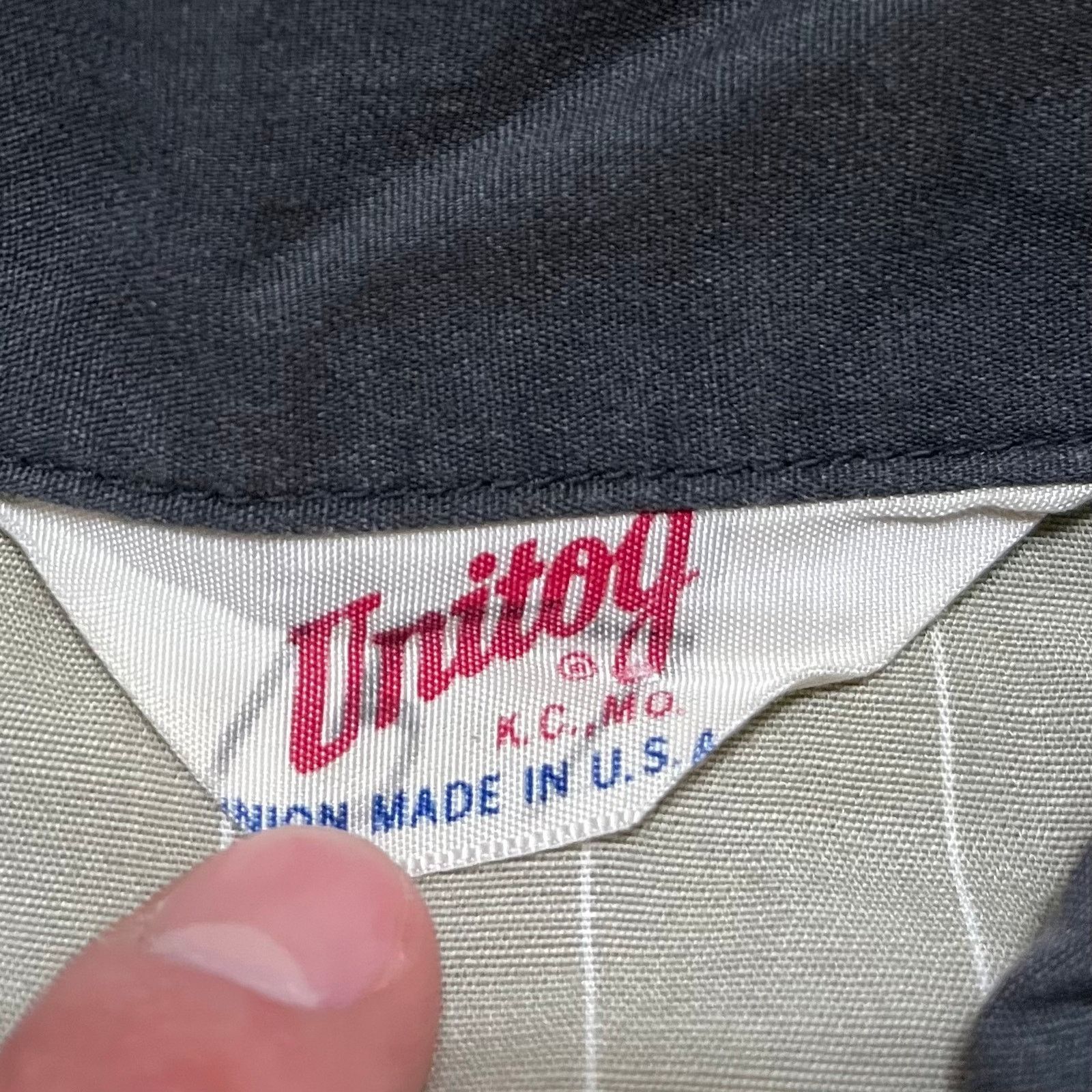 Other Vintage 70s Coca-Cola Unitog Union Grey Pinstripe Work Shirt Size US L / EU 52-54 / 3 - 3 Thumbnail