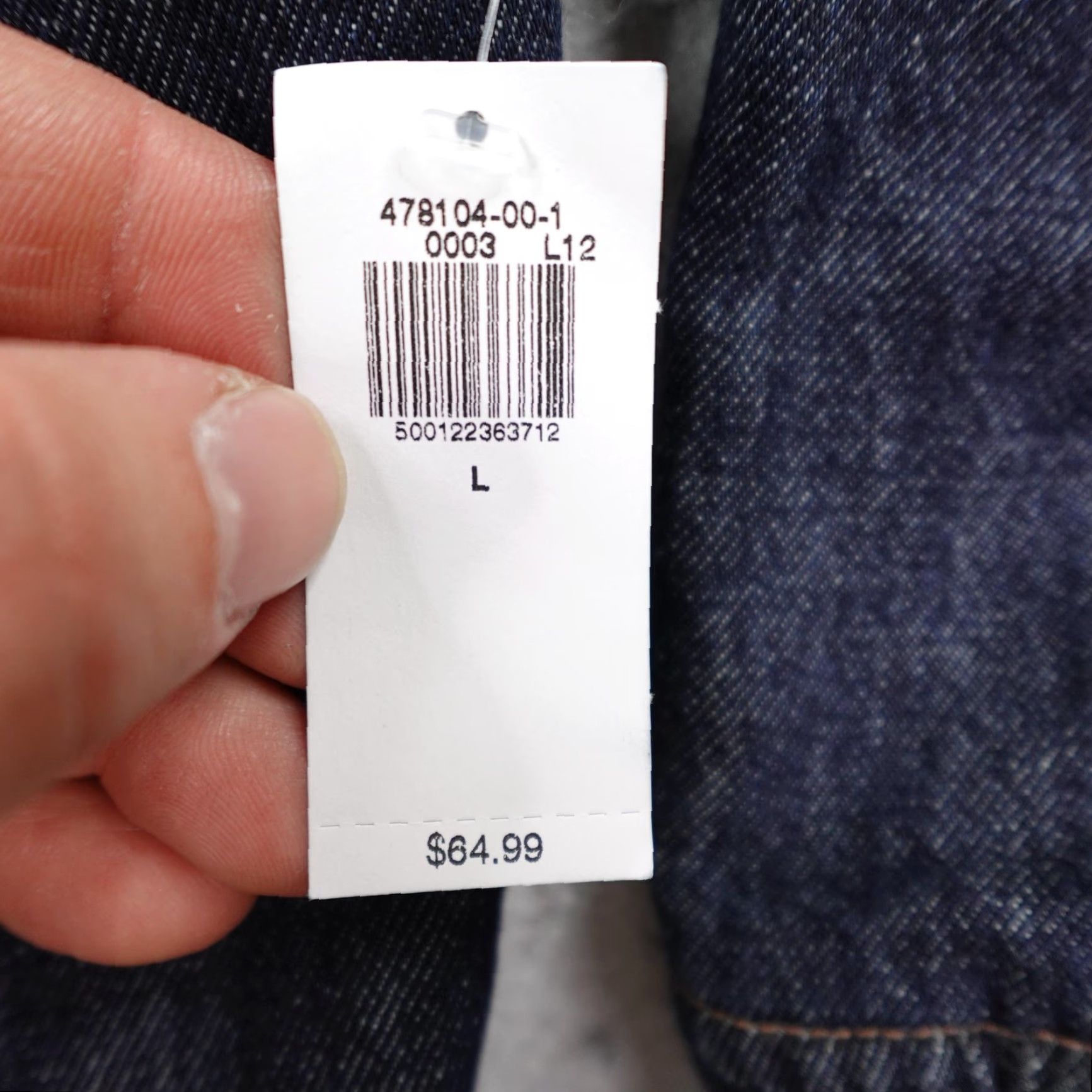 Old Navy Old Navy Jacket Large Blue Denim Bomber Lined Pockets Zipper Womens Size L / US 10 / IT 46 - 4 Thumbnail