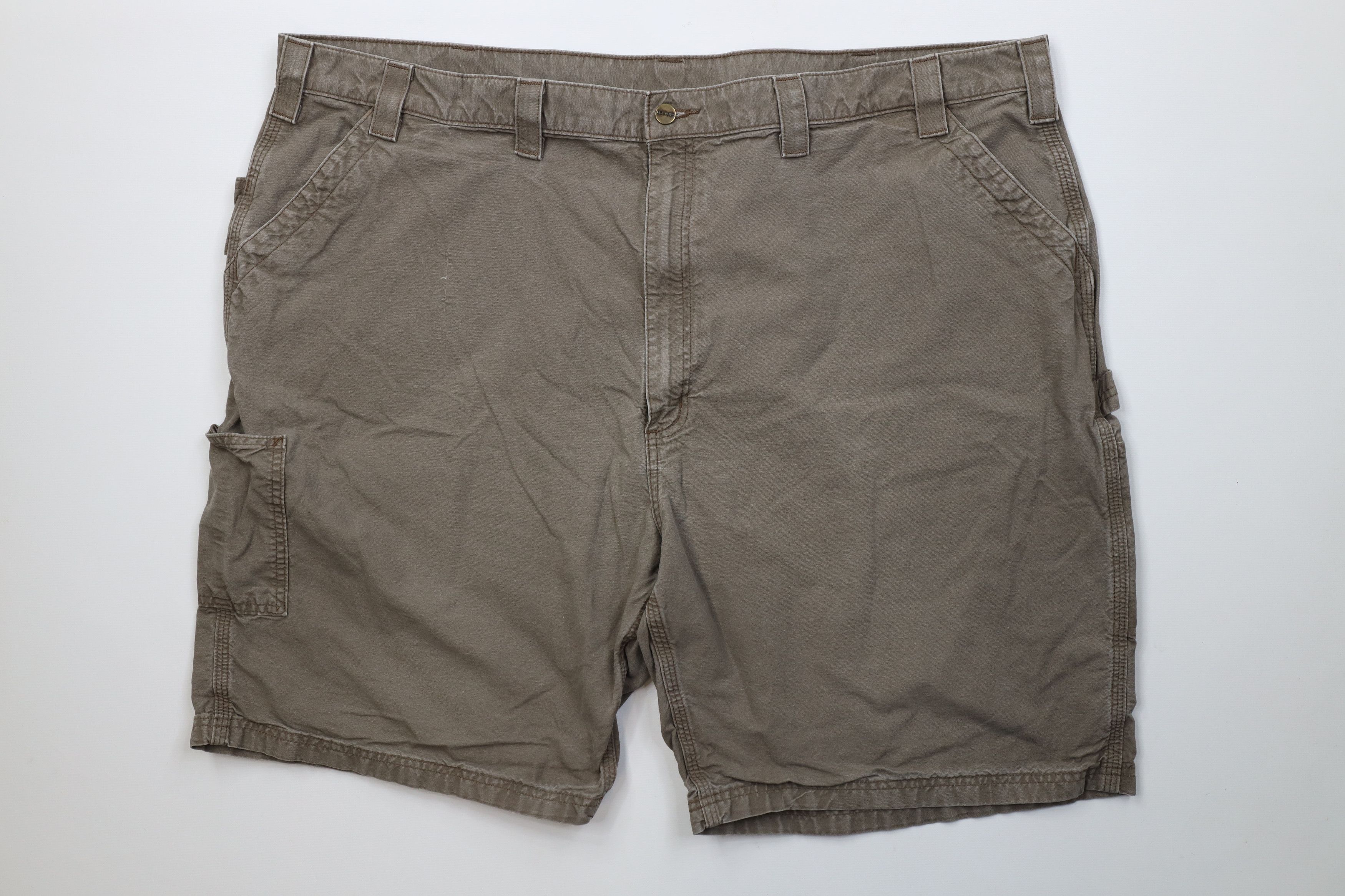 Carhartt Vintage Y2K Carhartt Relaxed Fit Dungaree Shorts Light Brown Size US 44 / EU 60 - 1 Thumbnail