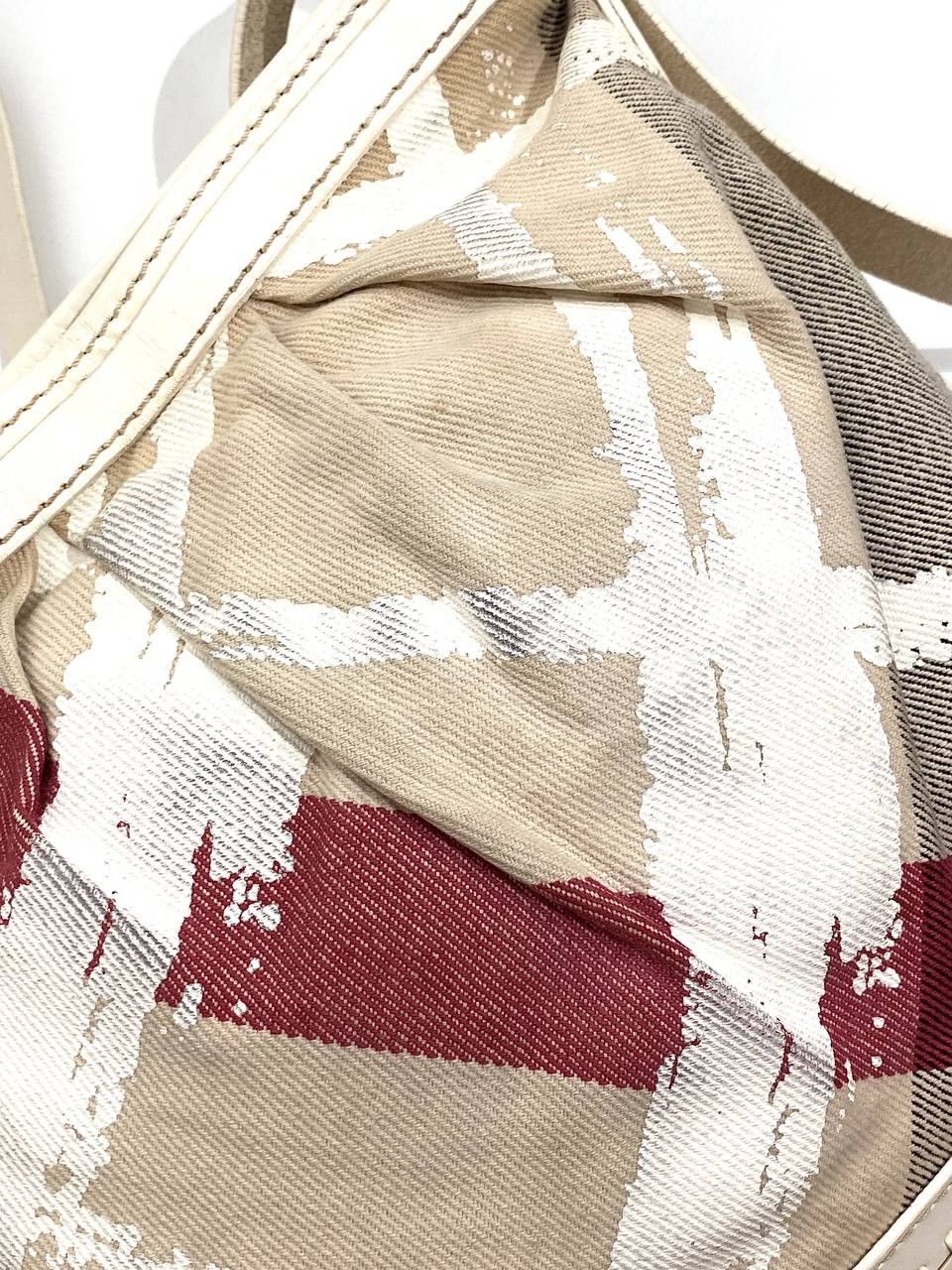 Burberry Burberry Nova Check Monogram Canvas Leather Shoulder Bag Y2K Size ONE SIZE - 9 Thumbnail