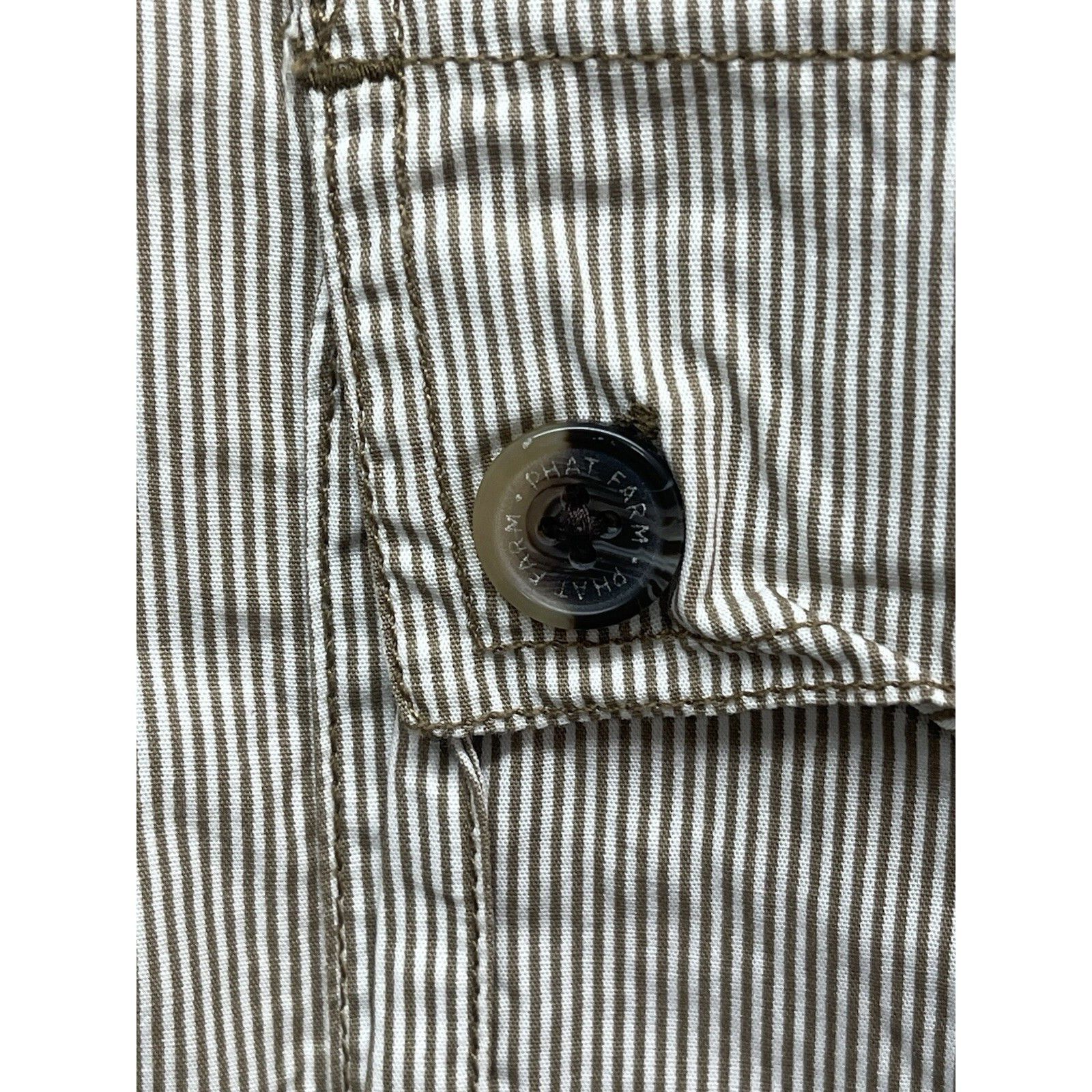 Phat Farm Y2K Vintage Phat Farm Shorts Mens 38 Striped Cargo Loose Bag Size US 38 / EU 54 - 5 Thumbnail