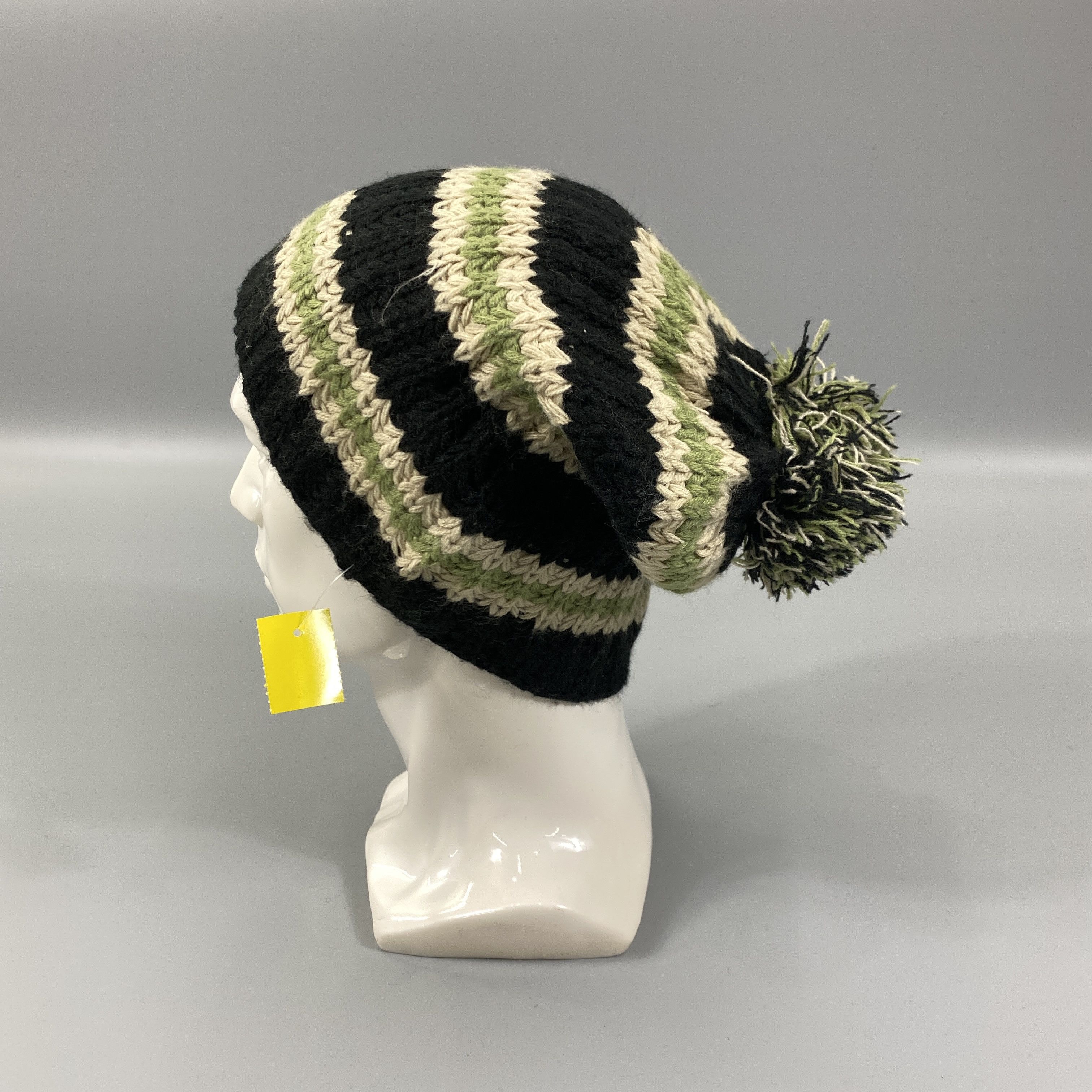 Japanese Brand Striped Snow Cap Beanie Hat -BN1115 Size ONE SIZE - 1 Thumbnail