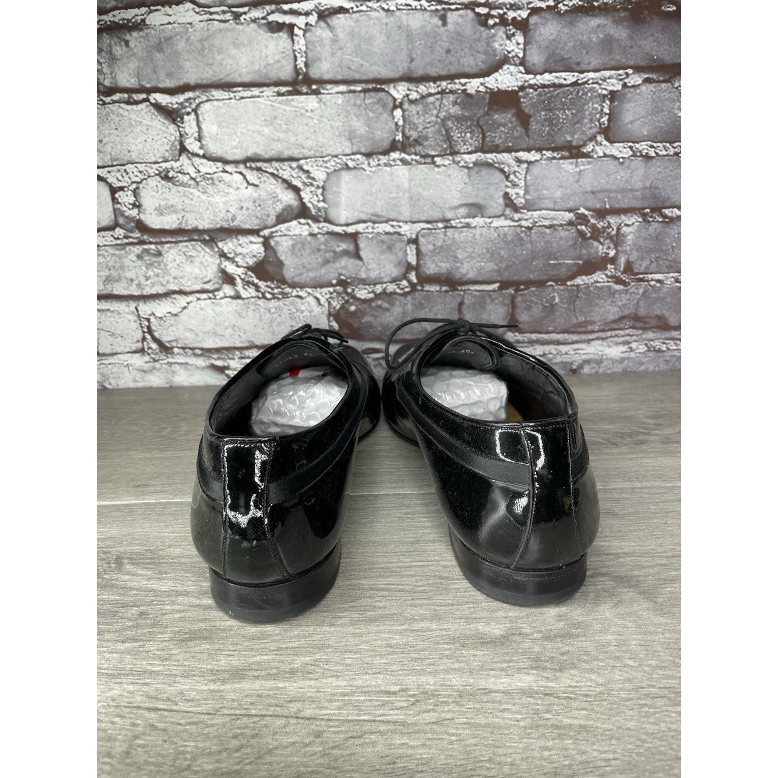 Mezlan Mezlan Broadway Black Patent Leather Tuxedo Oxfords Dress Sh Size US 11 / EU 44 - 8 Thumbnail