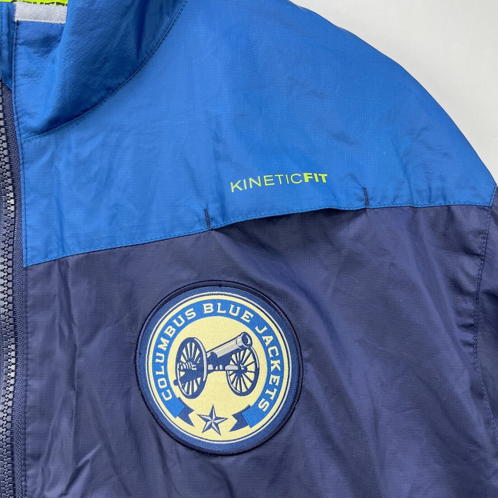 Reebok × Vintage Vintage Reebok Columbus Blue Jackets Windbreaker Jacket XL Size US XL / EU 56 / 4 - 3 Thumbnail