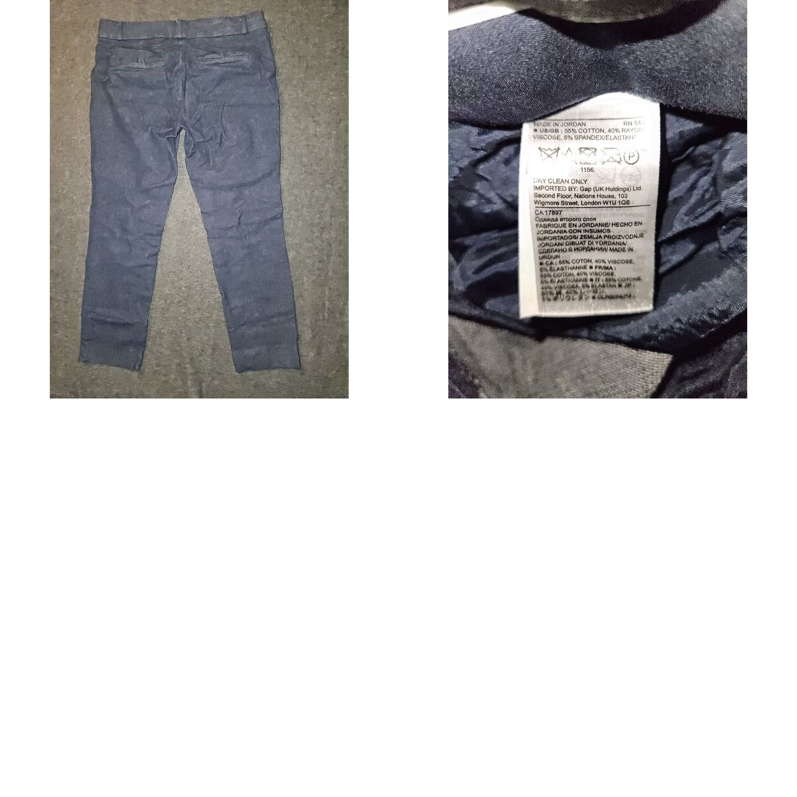 Banana Republic Banana Republic Sloan Pants Women's 4 Blue Stretch Casual Preppy Low Rise Size 27" / US 4 / IT 40 - 8 Thumbnail