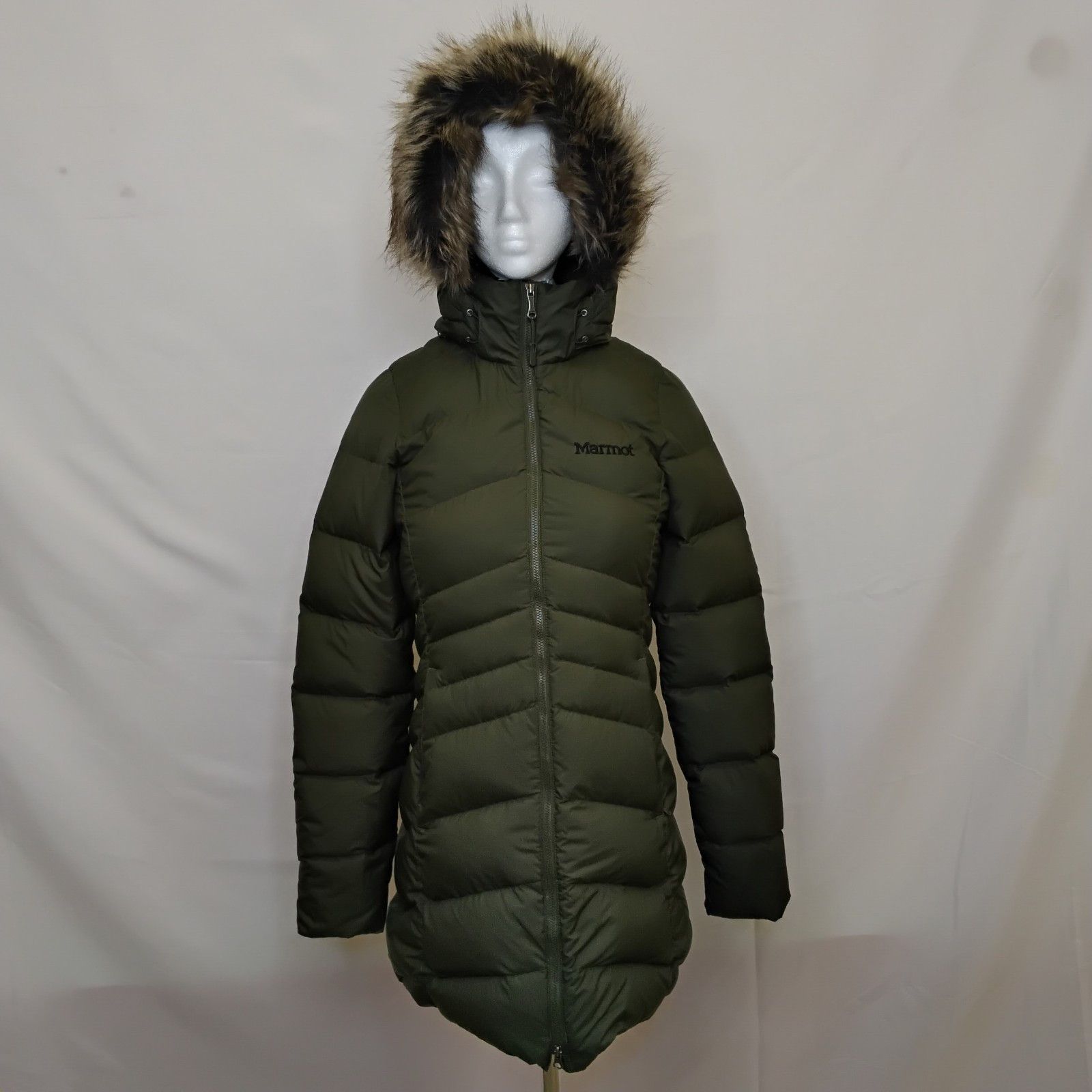 Marmot Marmot 700 Down Fill Parka Women's XS Green Faux Fur Ruff Size XS / US 0-2 / IT 36-38 - 2 Thumbnail