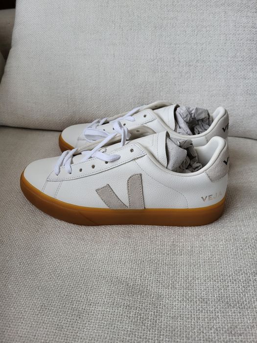 Veja NWB Campo Chromefree Leather Sneaker White Gum | Grailed