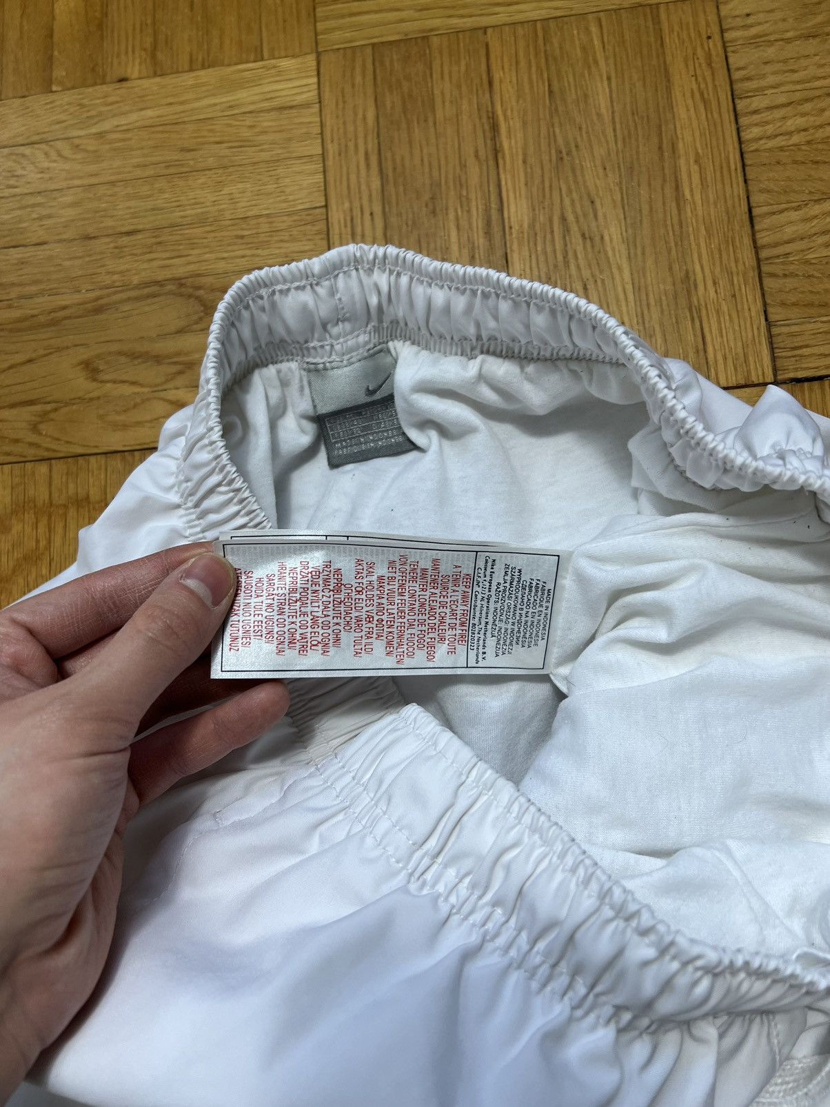 Nike × Vintage Pants Nike Small Swoosh Vintage 00’s Y2K White Size US 32 / EU 48 - 3 Thumbnail