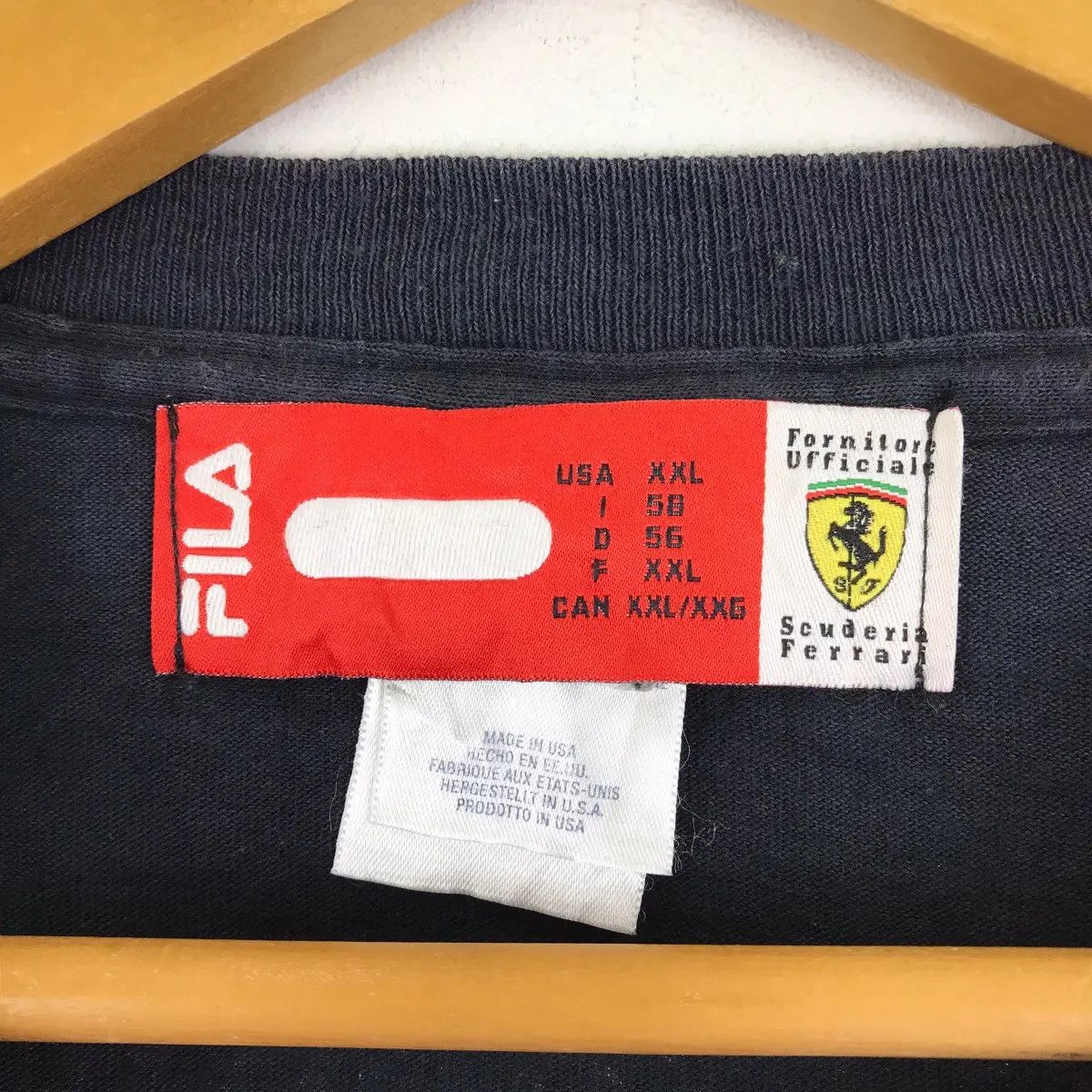 Ferrari Vtg SCUDERIA FERRARI x FILA Racing Formula 1 Tee Shirt Size US XXL / EU 58 / 5 - 3 Thumbnail