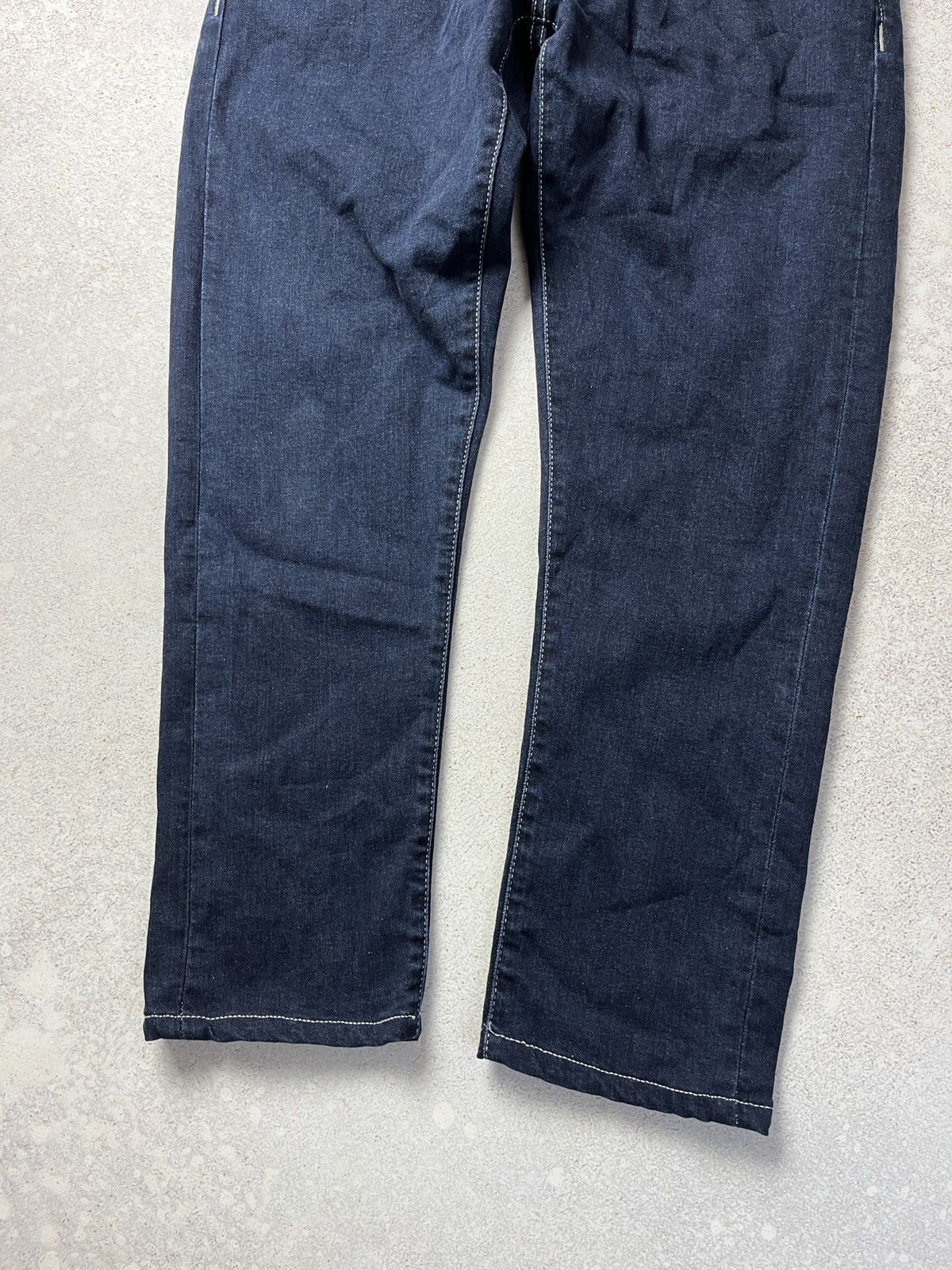 Vintage DDP Tramarossa Leonardo D524 BLU RINSE Jeans Pants Luxury Size US 33 - 2 Thumbnail