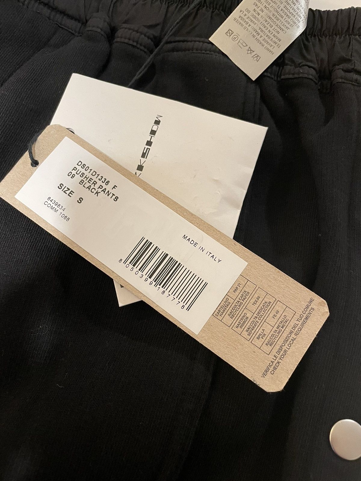 Rick Owens Drkshdw BNWT $1,025 RO Drkshdw Pusher Pants, size S Size US 28 / EU 44 - 6 Thumbnail
