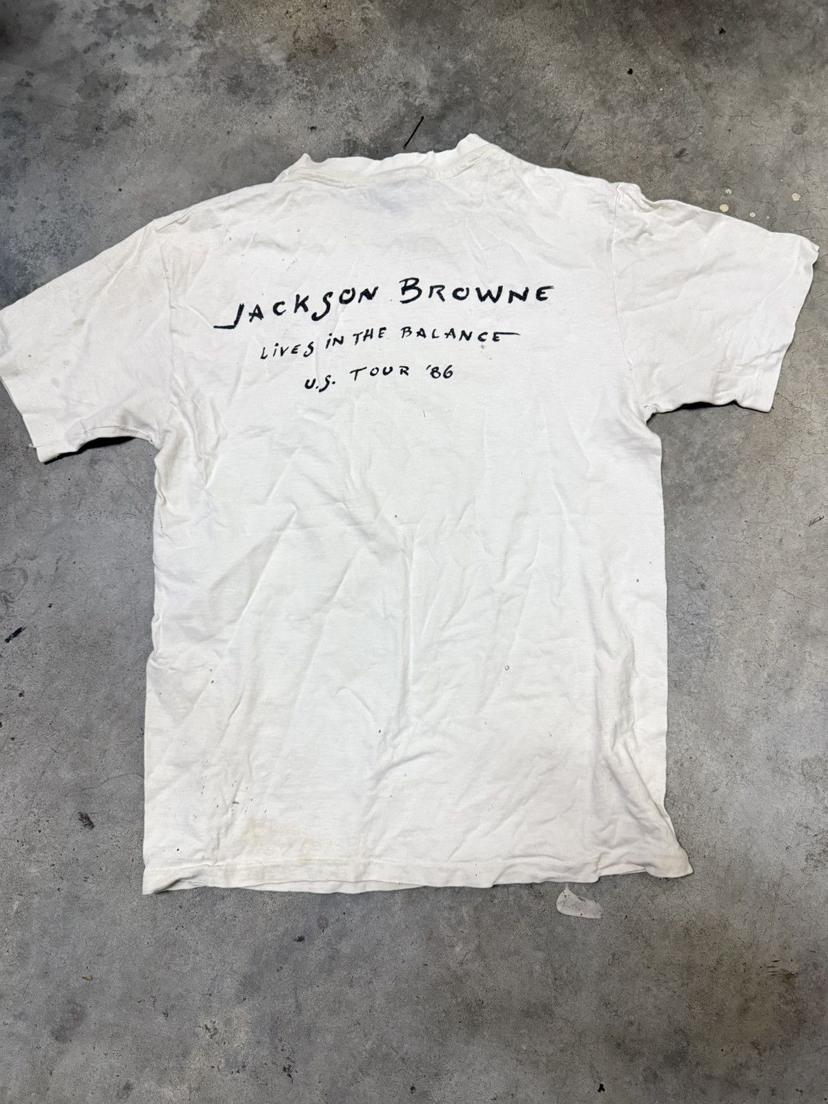 Band Tees × Vintage VINTAGE 80’s JACKSON BROWNE Size US M / EU 48-50 / 2 - 2 Thumbnail