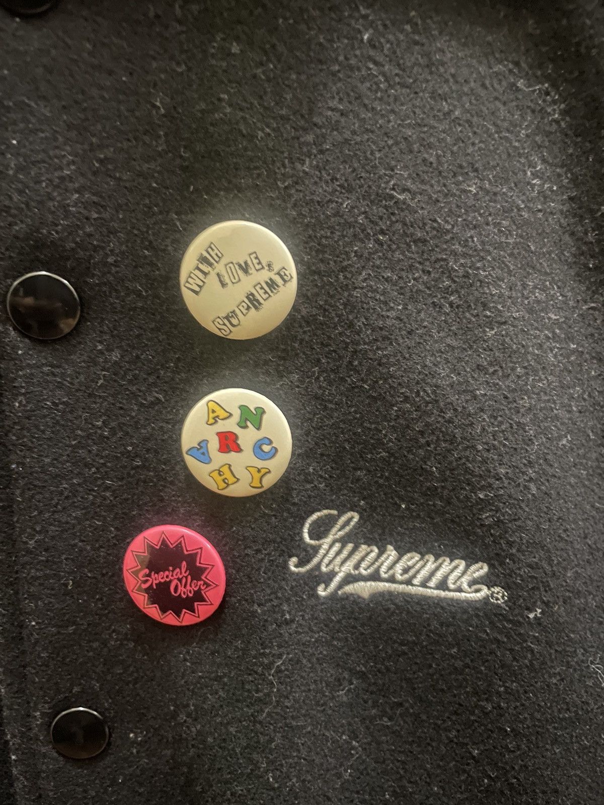Supreme Supreme/Jamie Reid Its all Bullocks Varsity Jacket Size US M / EU 48-50 / 2 - 4 Thumbnail