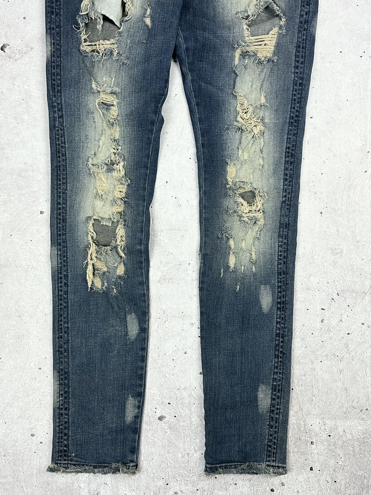 Represent Clo. Represent Destroyer Blue Cotton Sand Blast Men’s Jeans Size US 34 / EU 50 - 3 Thumbnail