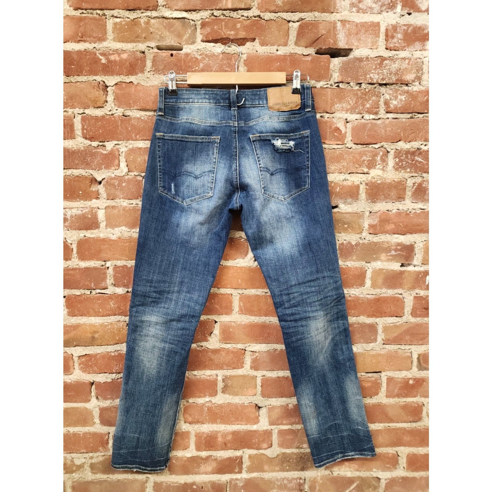 American Eagle Outfitters American Eagle Womens Mom Jean Black Gray High Rise Size 4 Jeans Womens Size 27" / US 4 / IT 40 - 2 Thumbnail