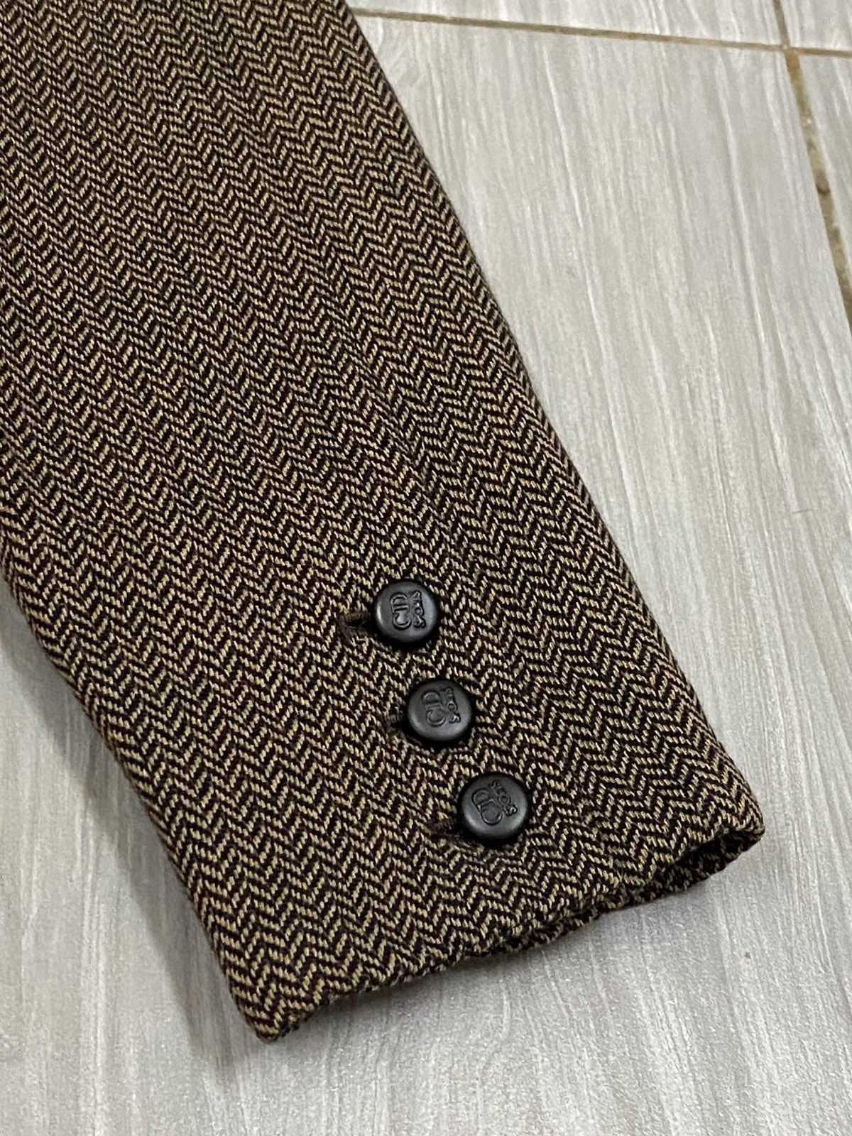 Christian Dior Monsieur VTG Christian Dior Sports Herringbone Wool Blazer Jacket Size M / US 6-8 / IT 42-44 - 7 Thumbnail