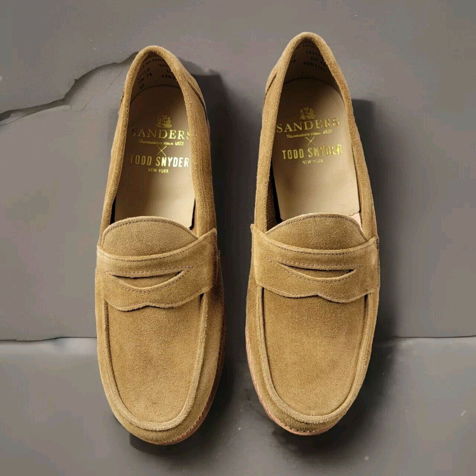 Mark McNairy × Sanders Navy Suede Derby Shoe US9 UK8 Bucks | Grailed