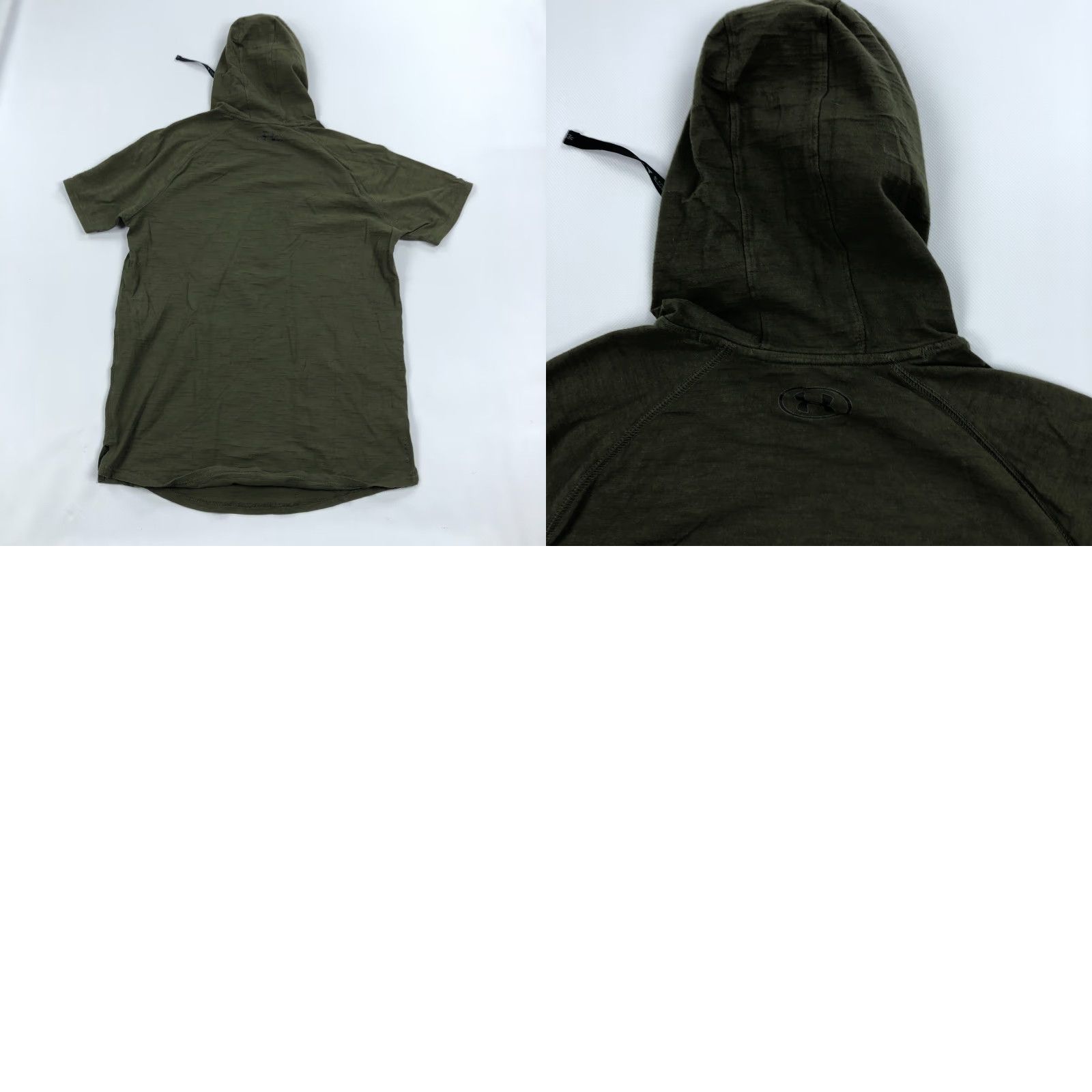 Under Armour Under Armour Project Rock Hoodie Shirt Mens Small Charged Cotton Green Crew Neck Pullover with Hooded Pockets Gym Workout Short Sleeve Size US S / EU 44-46 / 1 - 8 Thumbnail