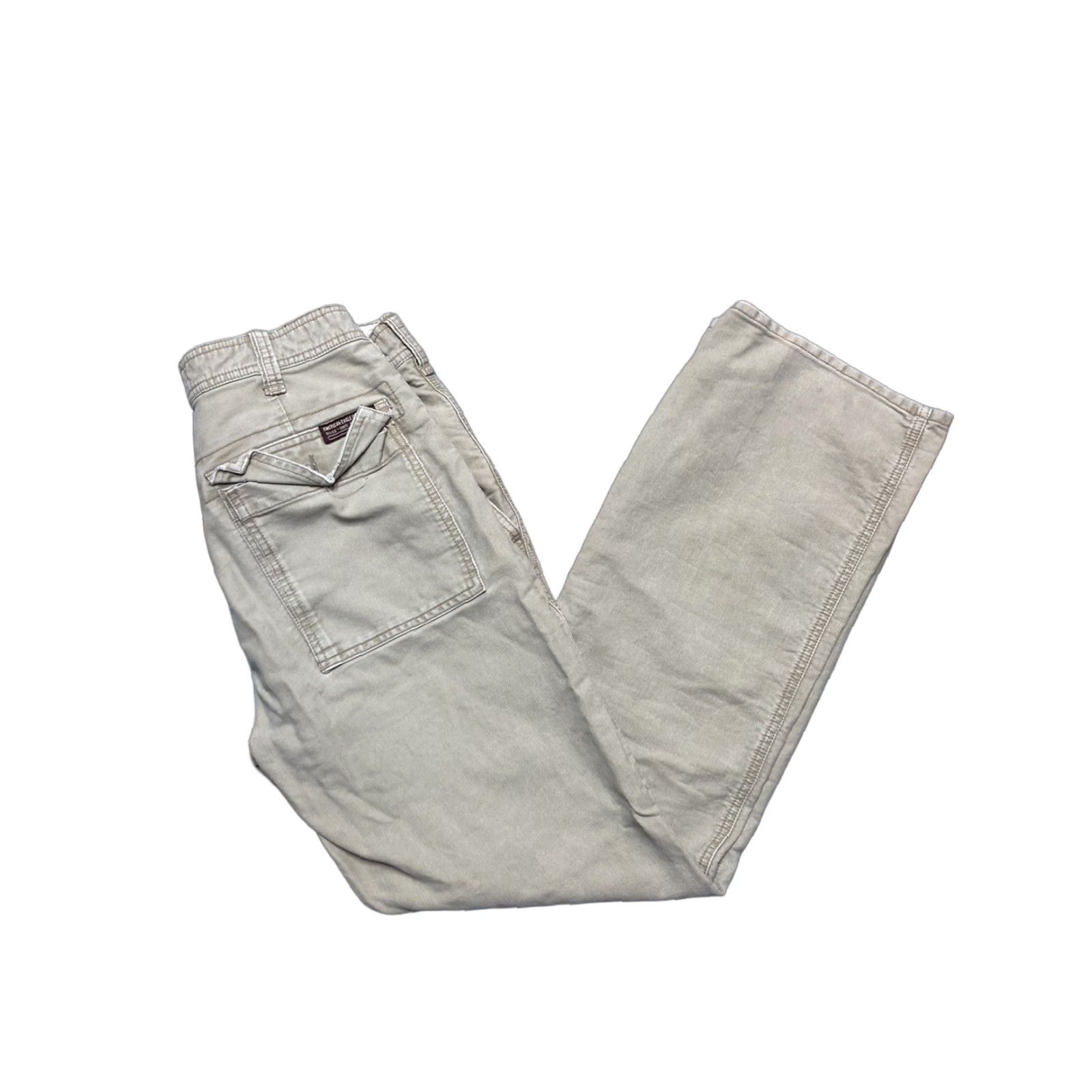 American Eagle Outfitters VINTAGE American Eagle military surplus pants Canvas Khaki Beige 31x30 EUC Mens Cotton Size US 31 - 1 Thumbnail